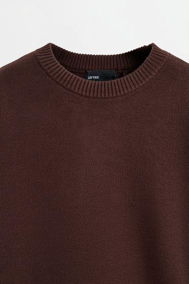 Basic sweater — DARK BROWN 7
