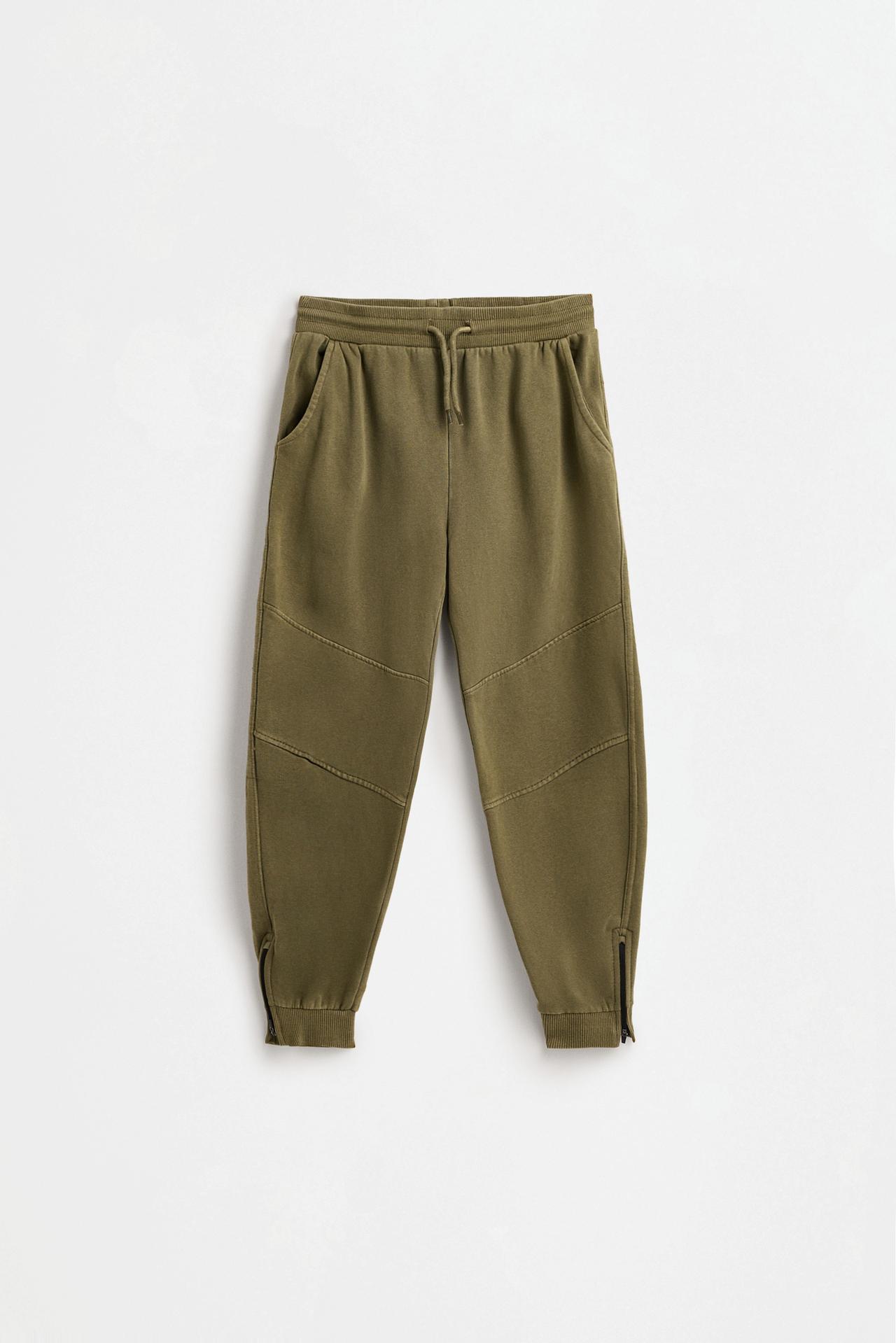 Faded tracksuit trousers — KHAKI