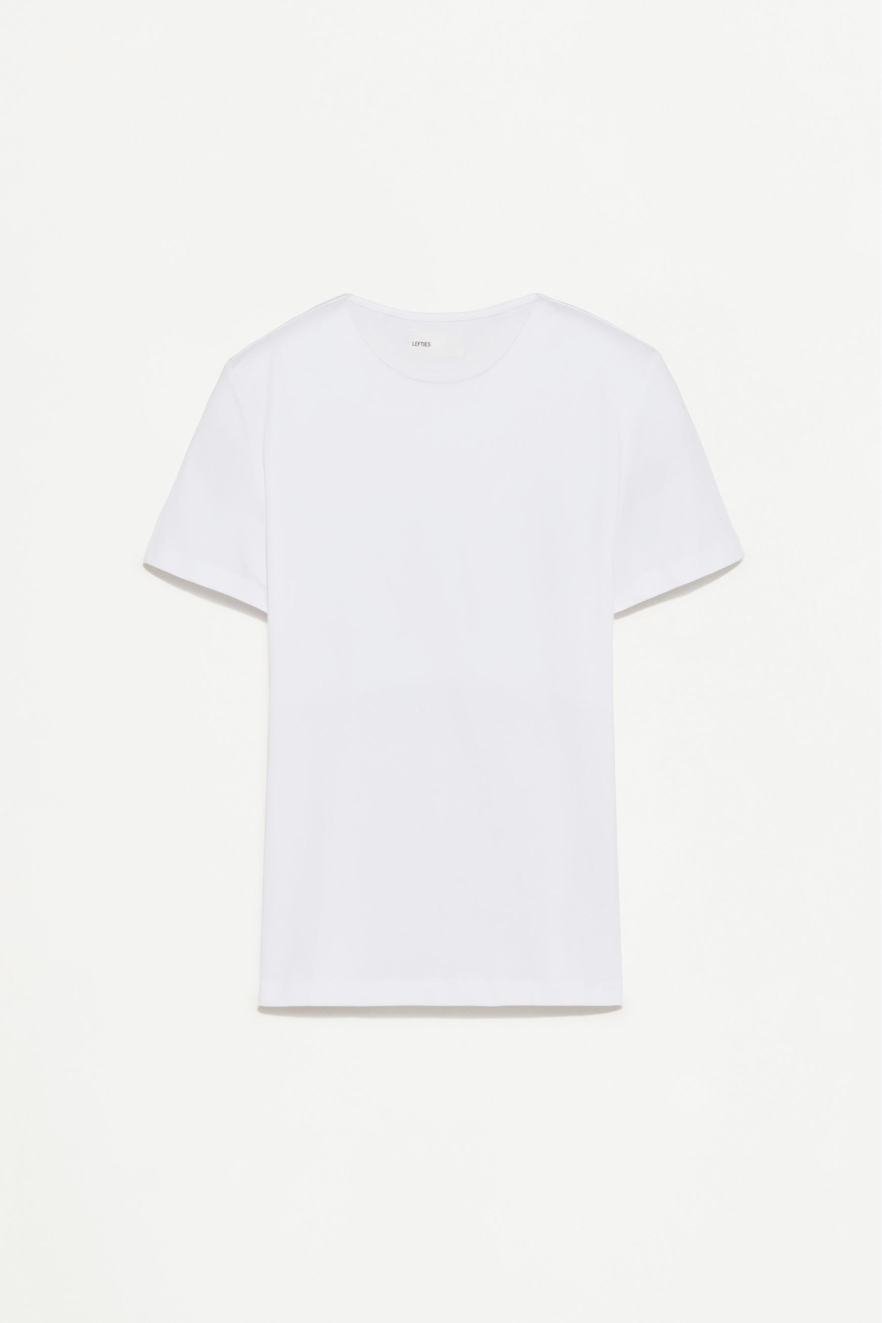 Round neck T-shirt — WHITE