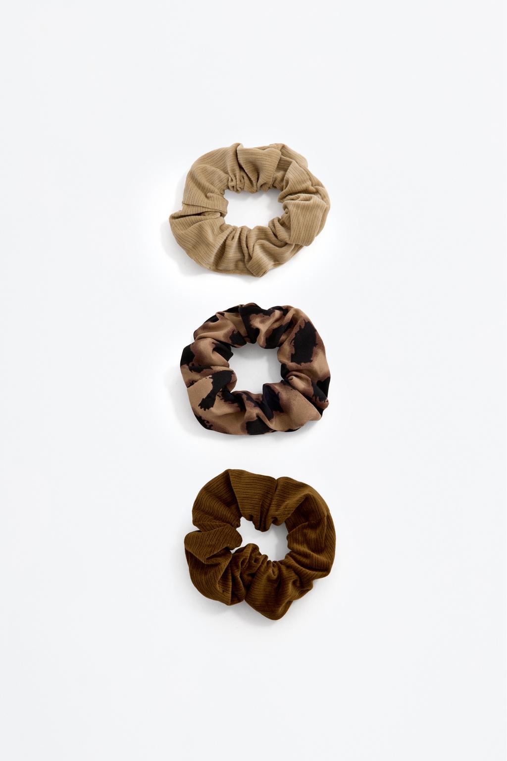 Pack of 3 assorted scrunchies