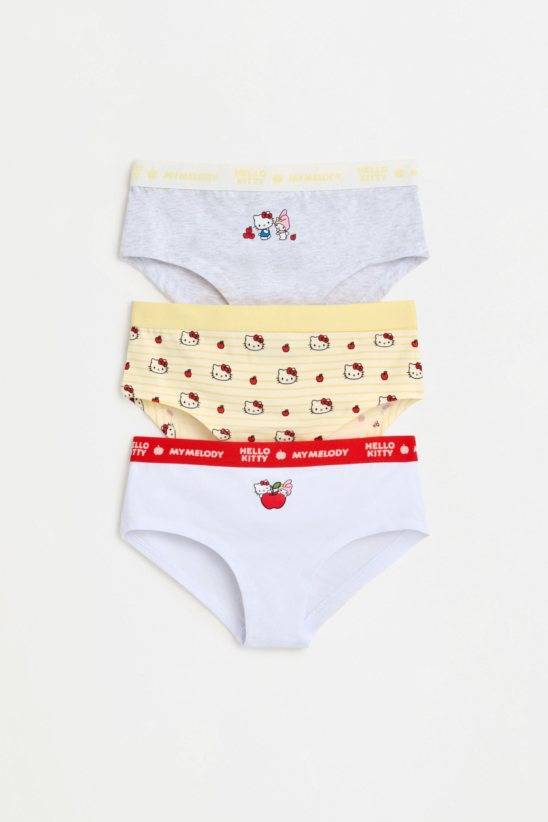 Hello Kitty ©SANRIO hipster briefs (3-pack) — WHITE/RED