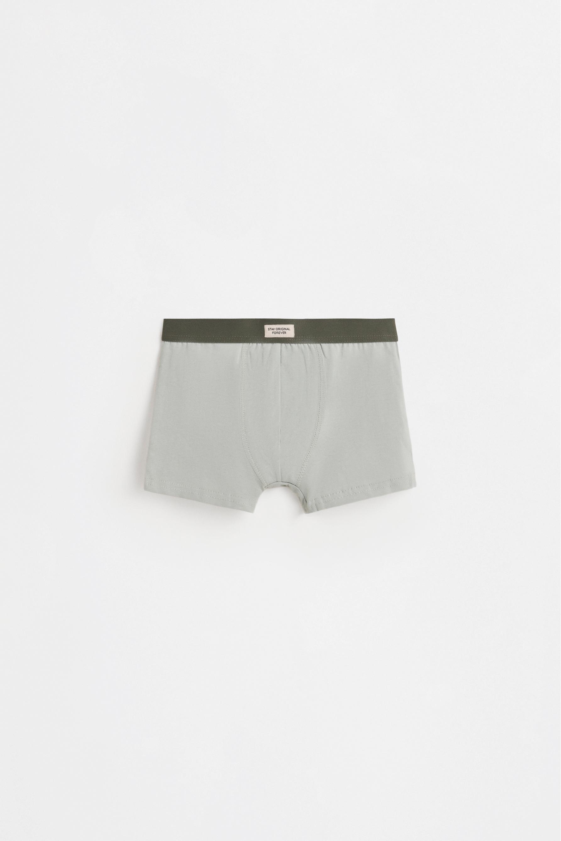 Plain Boxer Briefs (7-Pack) — GREEN MARL