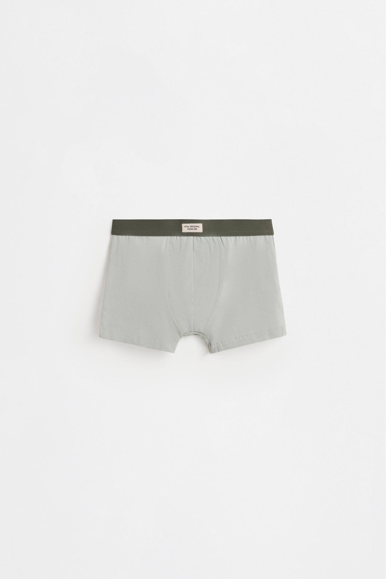 Plain Boxer Briefs (7-Pack) — GREEN MARL