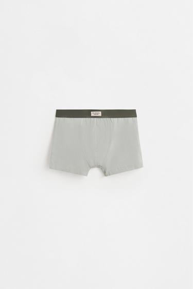 Plain Boxer Briefs (7-Pack) — GREEN MARL 2