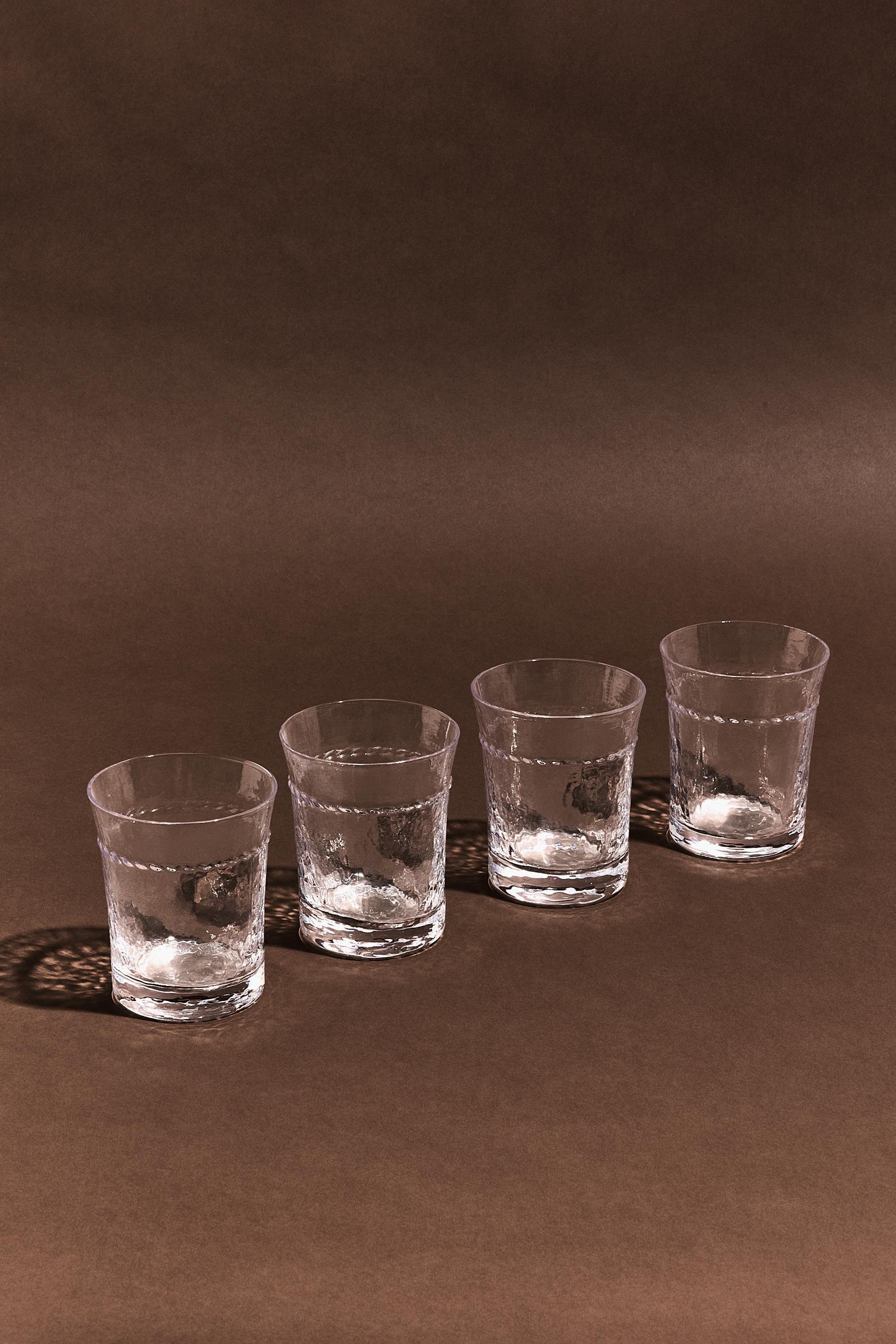 Pack 4 vasos textura