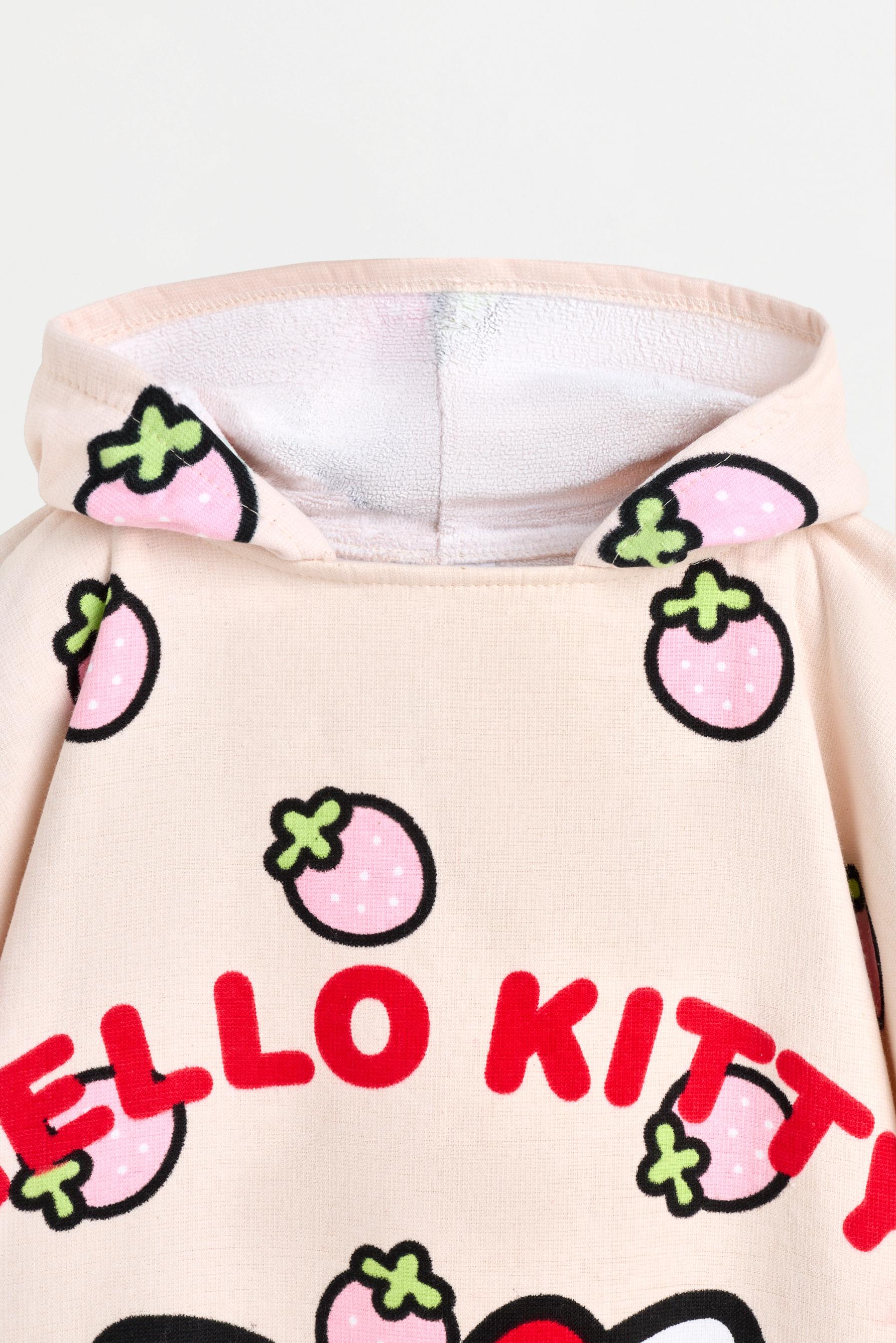 Hello Kitty ©SANRIO poncho towel — PASTEL PINK