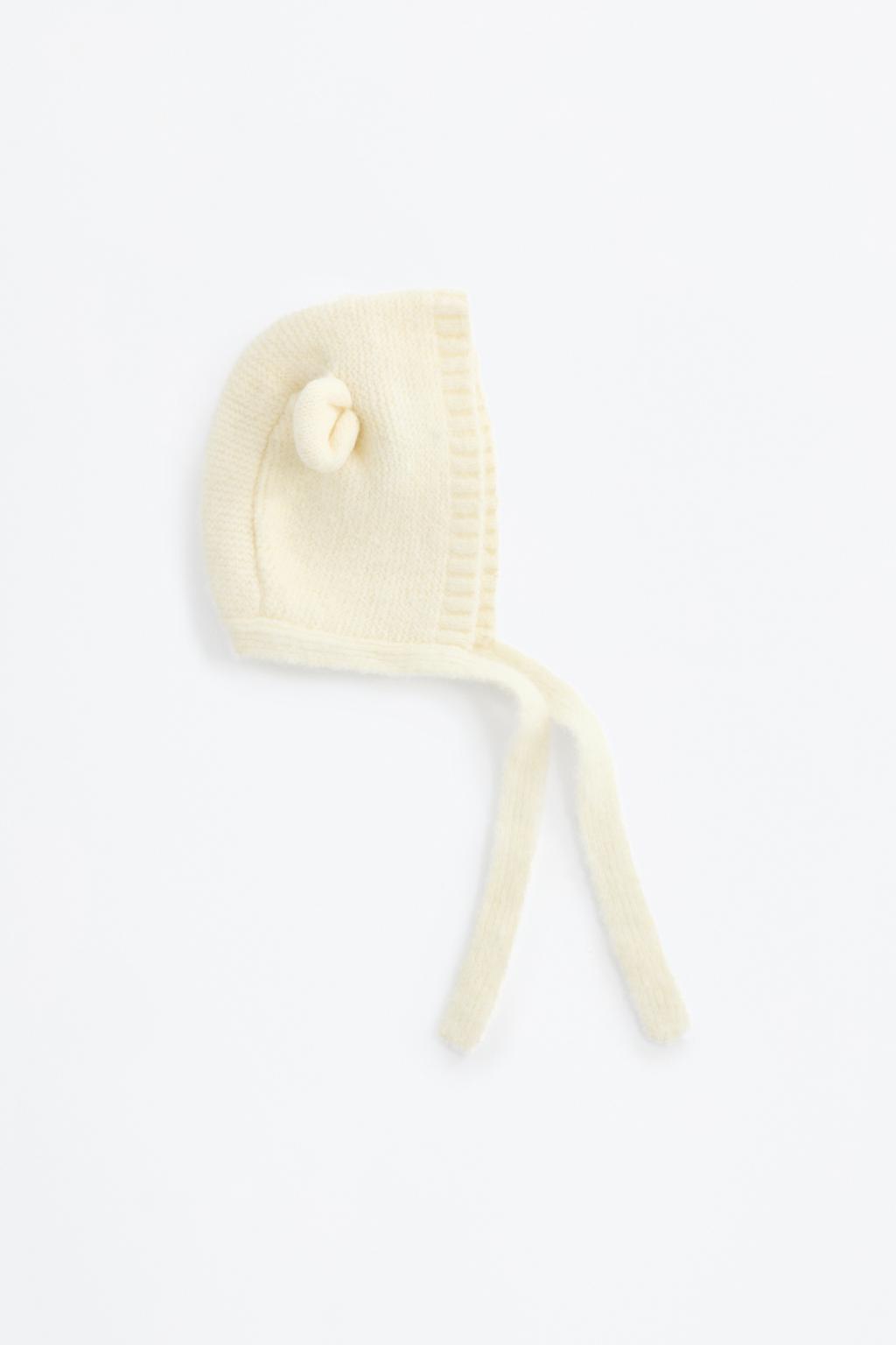 Cuffia in maglia con orecchie