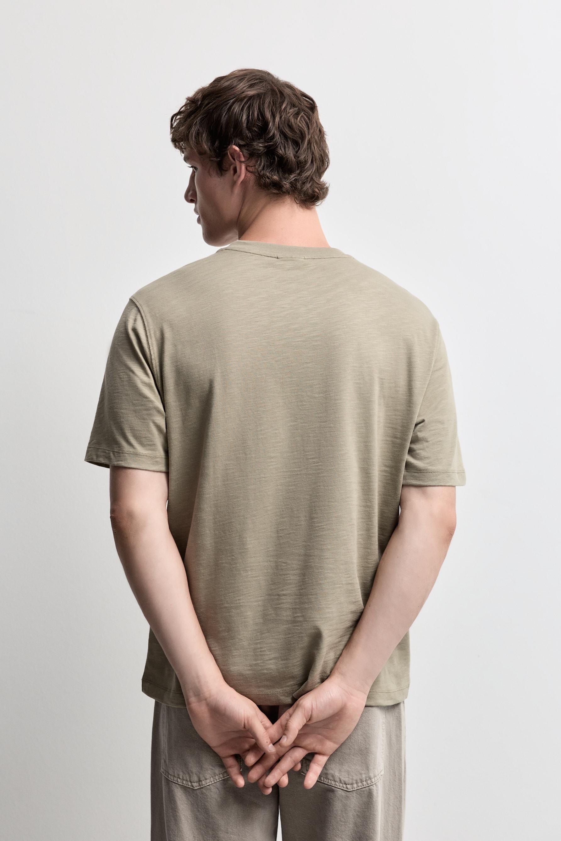 Embroidered T-shirt — PALE GREEN