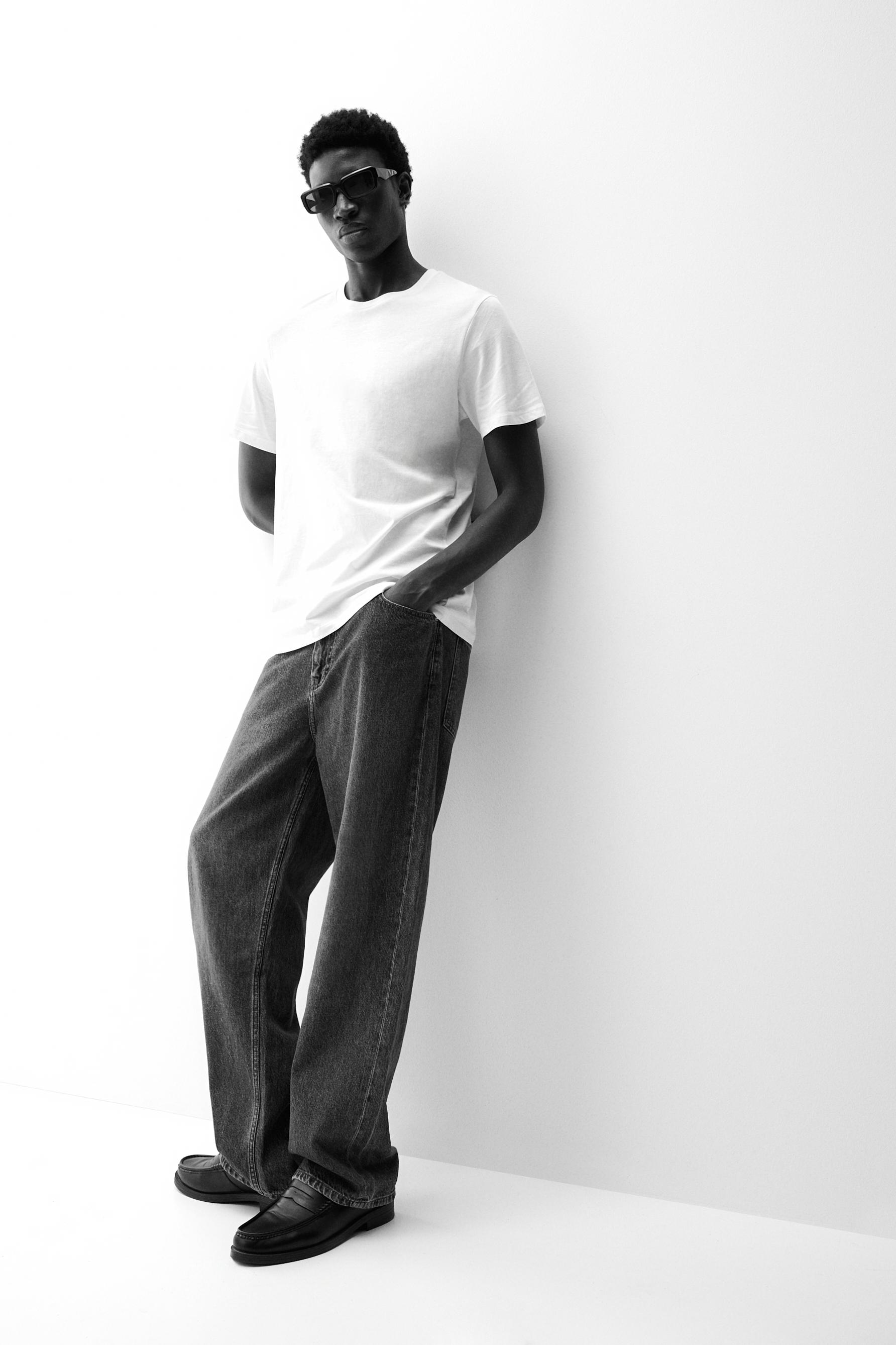 4-pack of basic T-shirts — GREY MARL