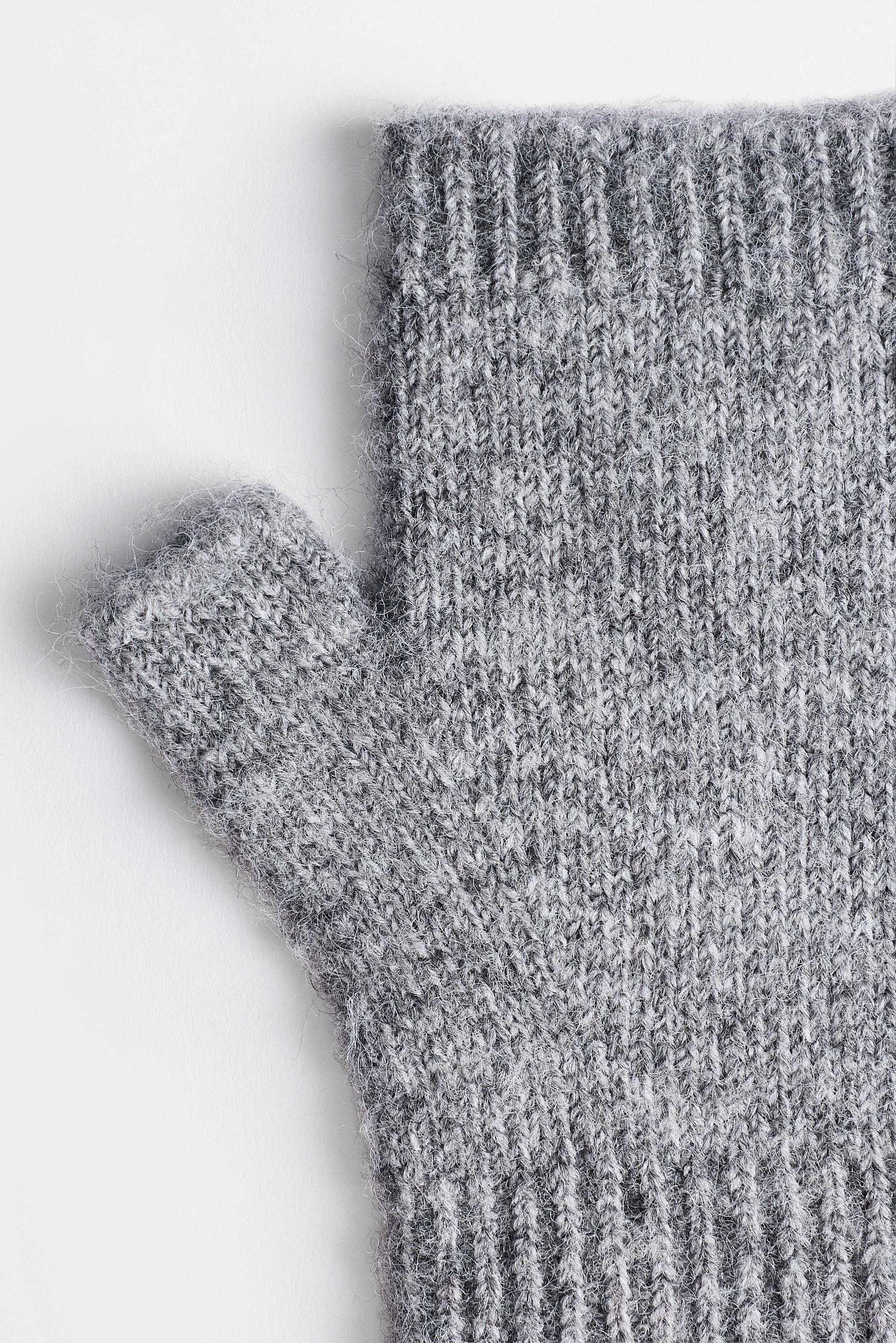 Long mitten gloves — ANTHRACITE GREY