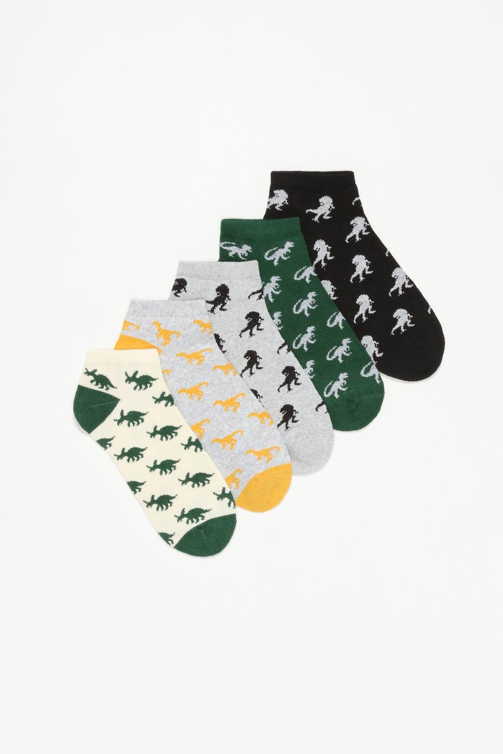 5-pack of contrast ankle socks