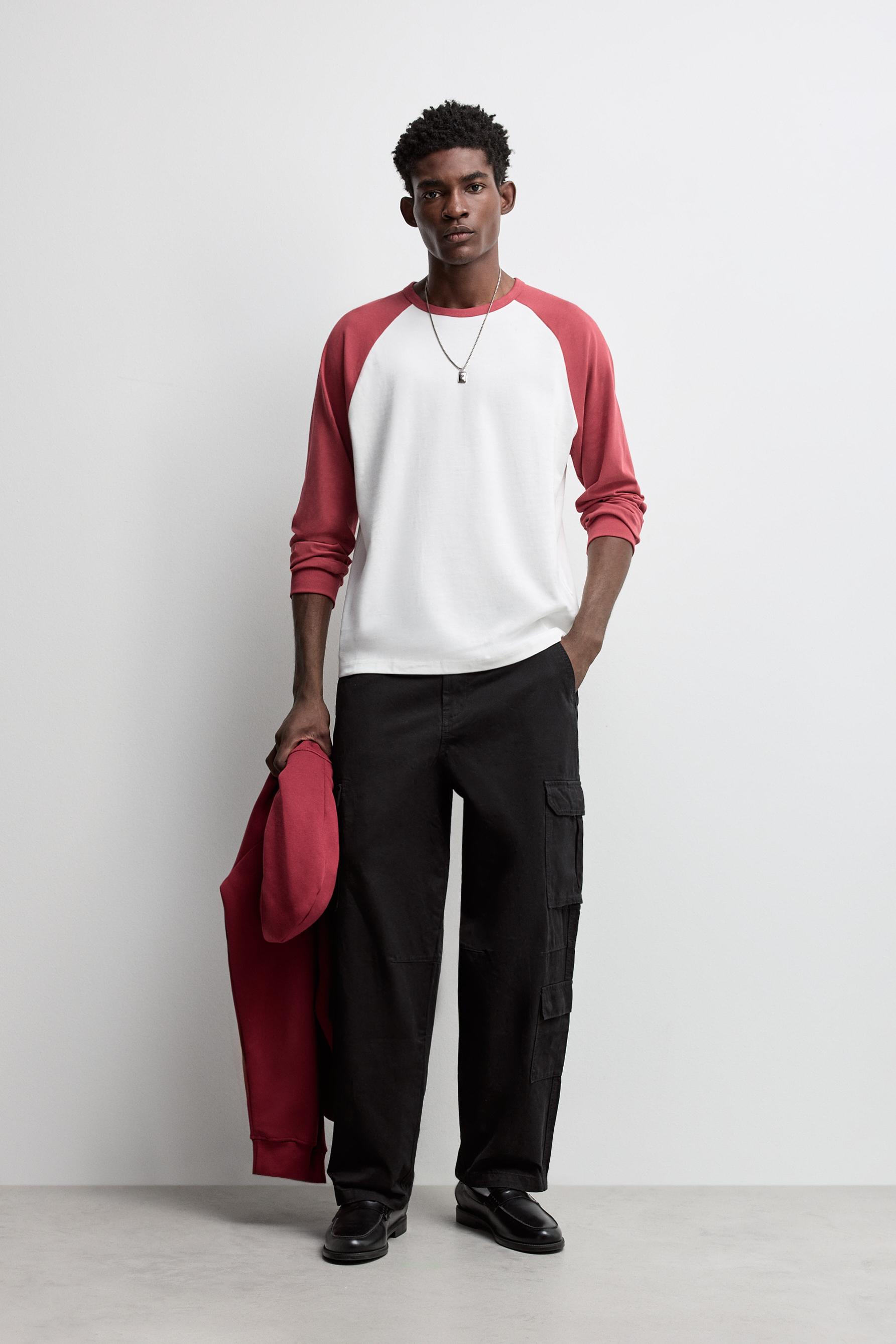 Baggy cargo trousers — BLACK