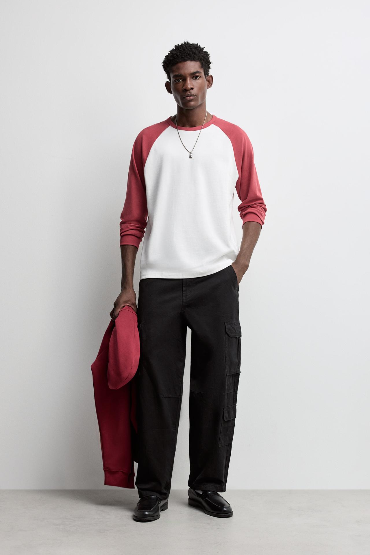 Baggy cargo trousers — BLACK