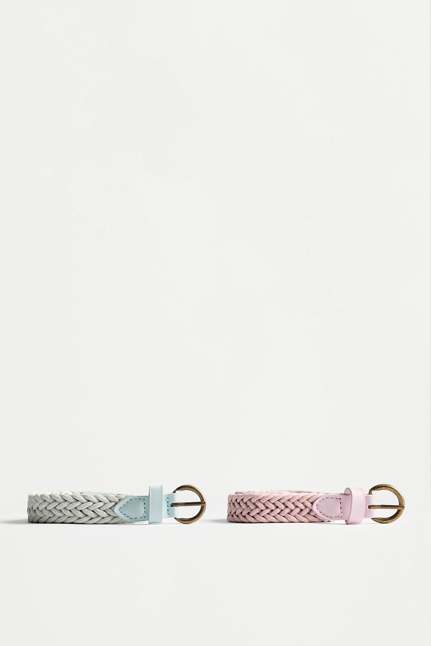 Braided belts (2-pack) — SKY BLUE