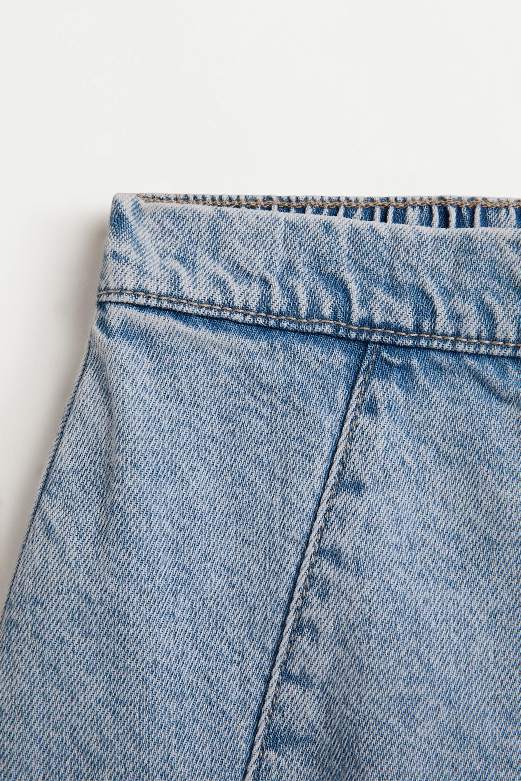 Denim skort — PALE BLUE