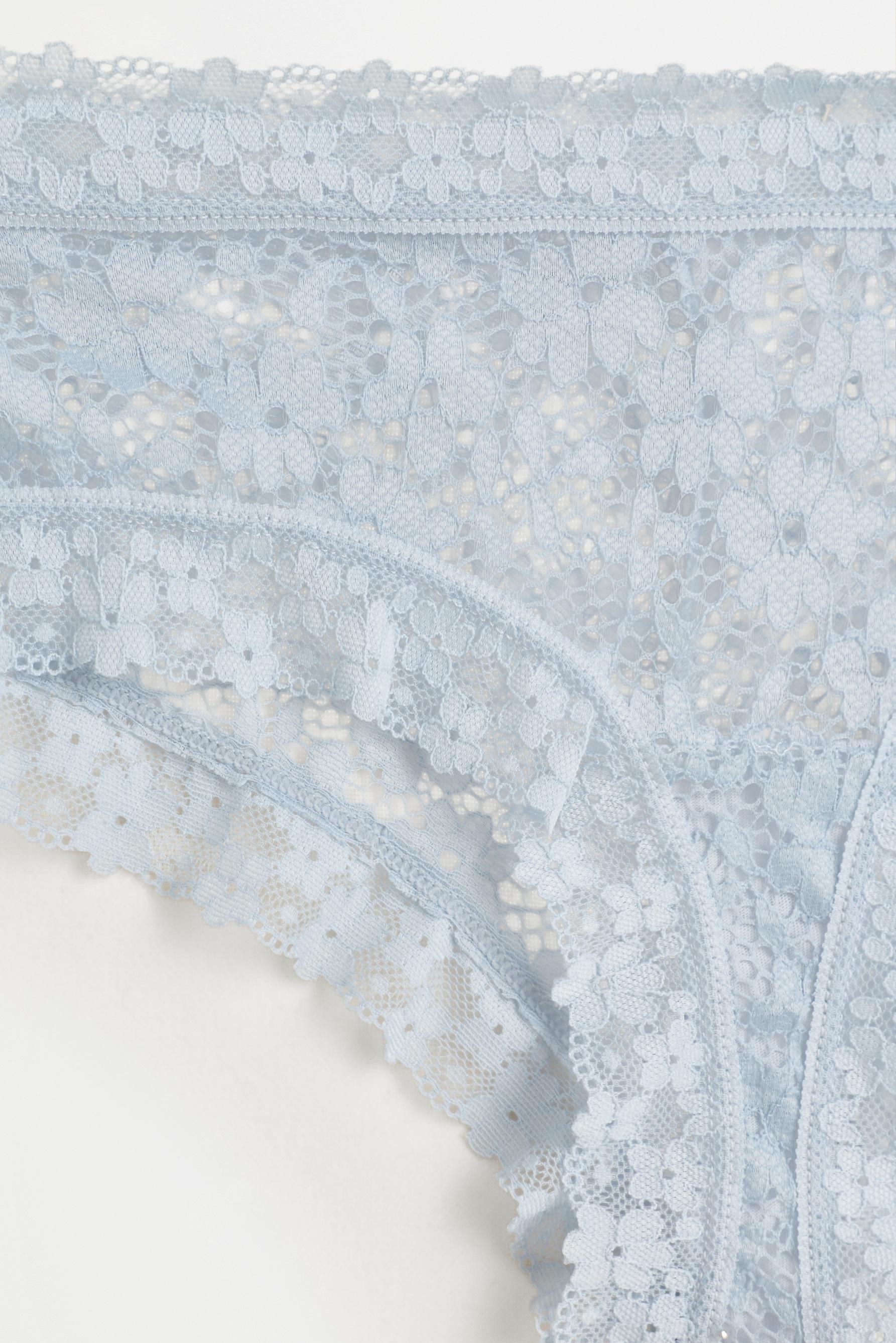 Lace hipster briefs — SKY BLUE