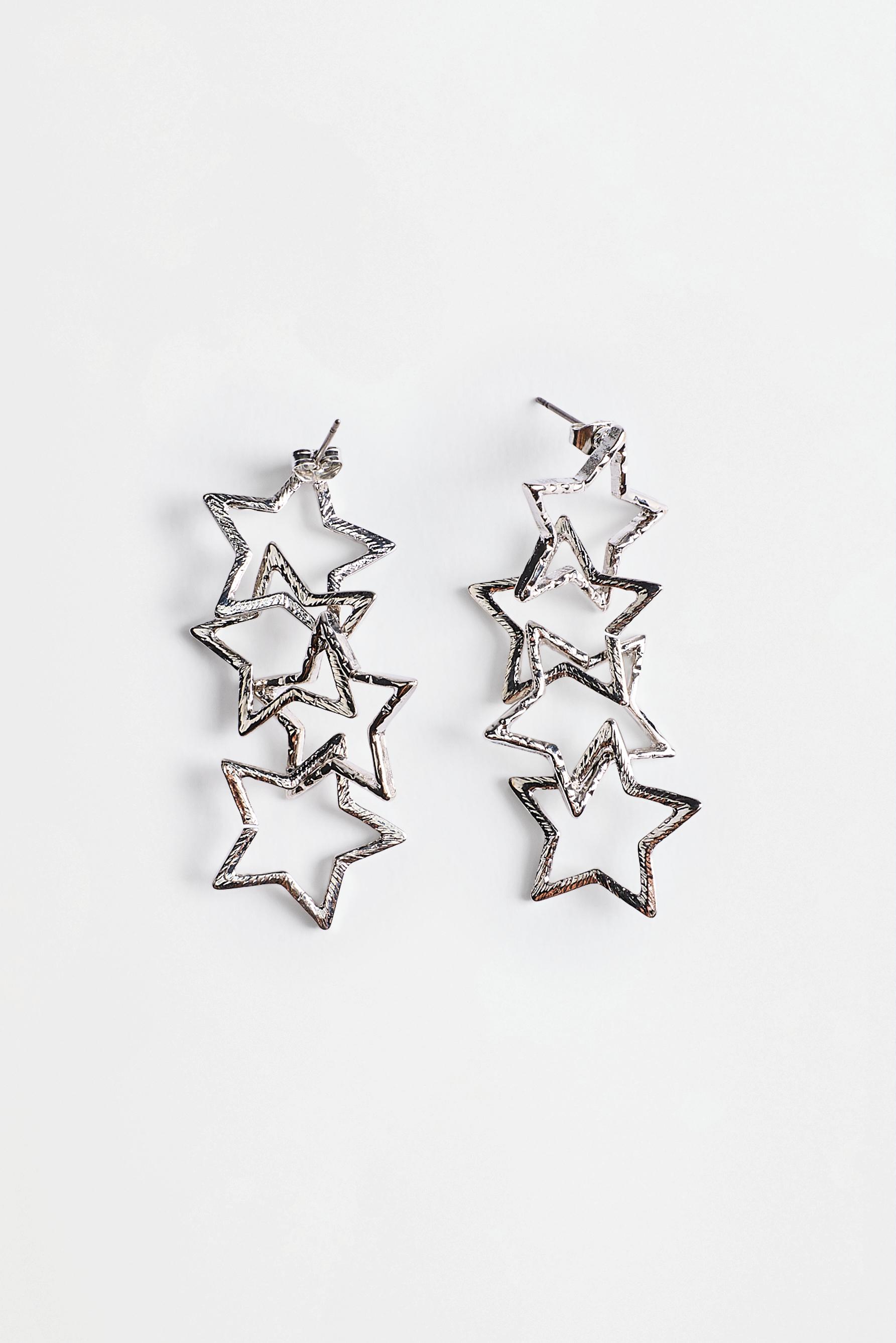 Star earrings — SILVER