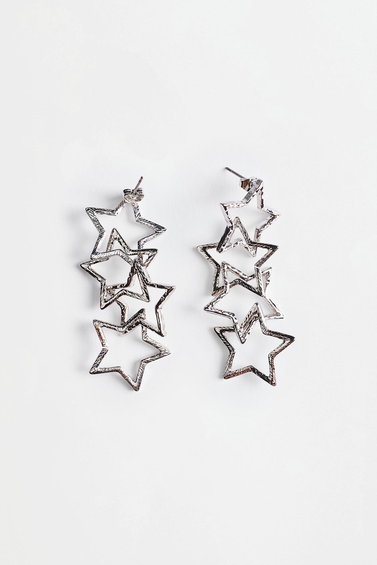 Star earrings — SILVER