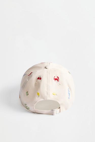 Snack embroidery cap — MEDIUM ECRU 4