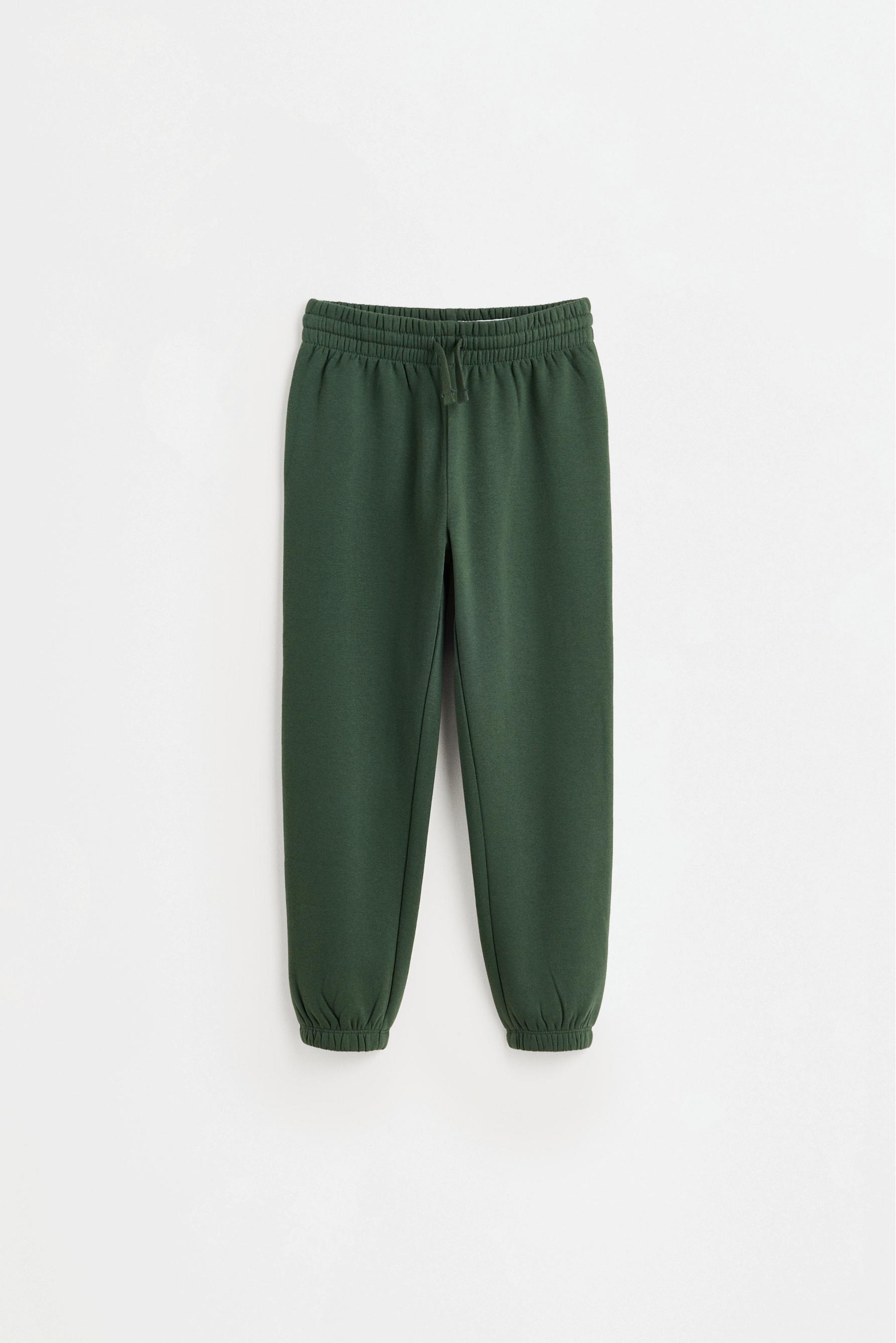 Pack of 2 plain plush trousers — BILLIARD GREEN