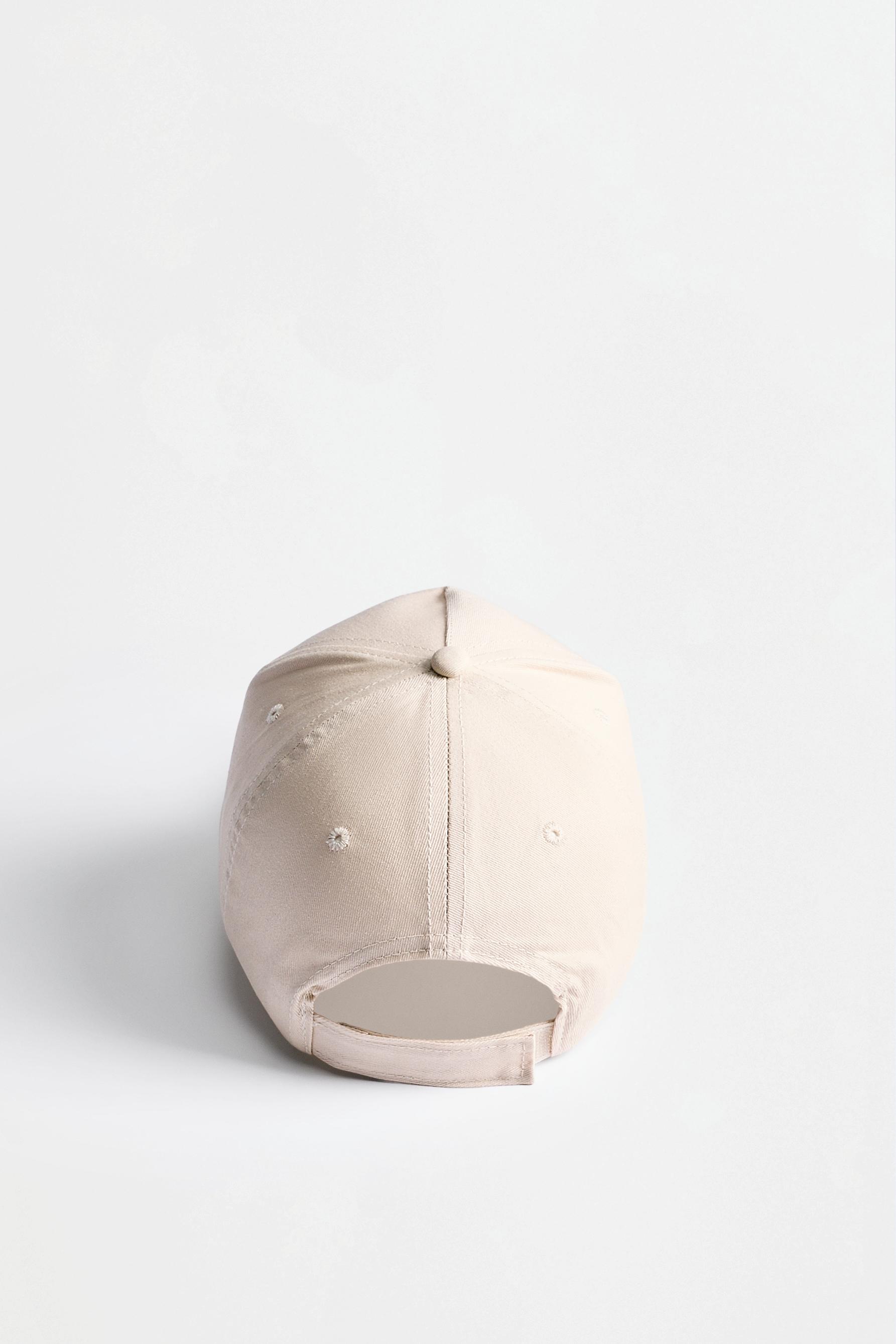 Sports Club text cap — GREEN/ECRU