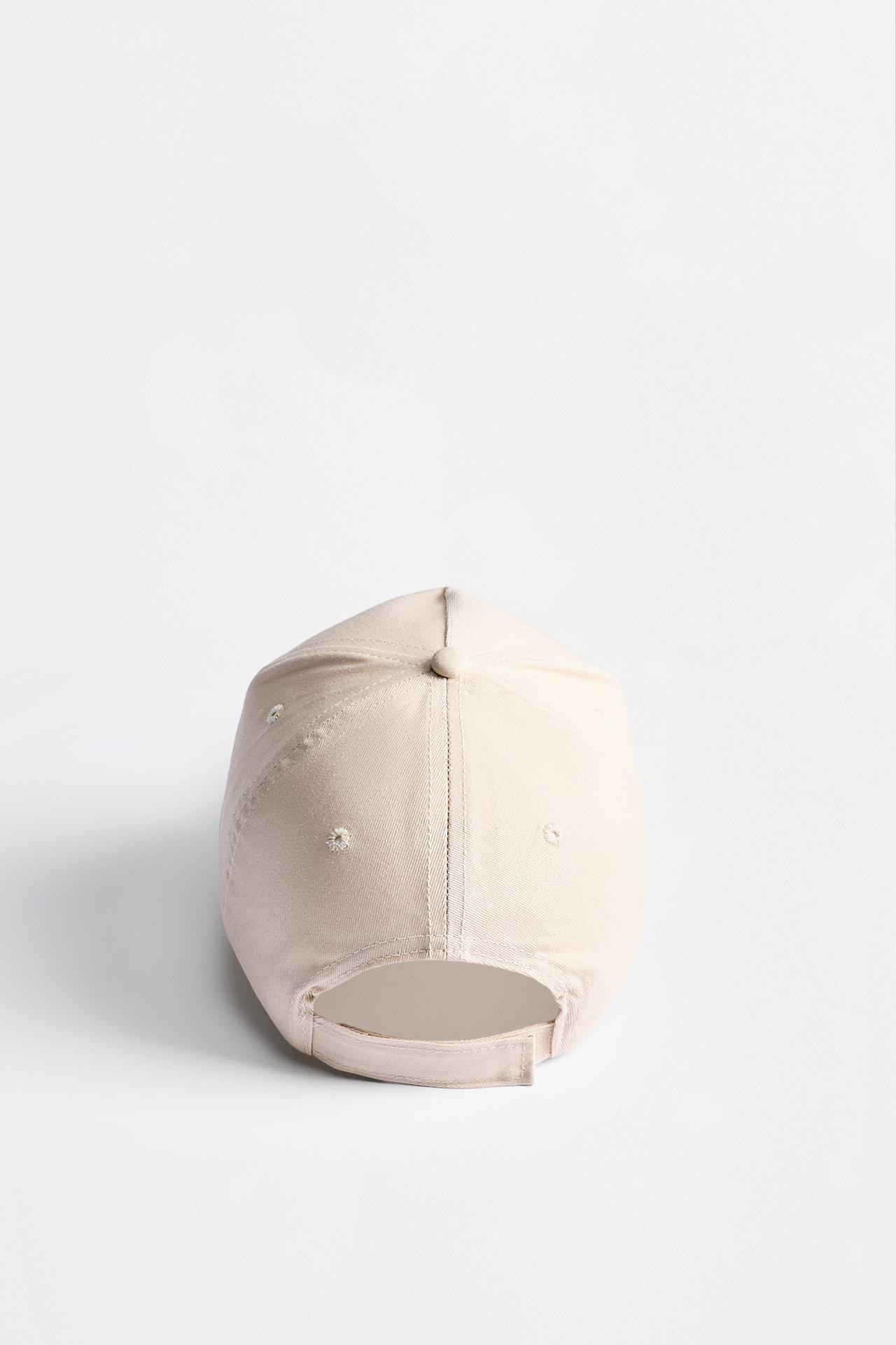 Sports Club text cap — GREEN/ECRU