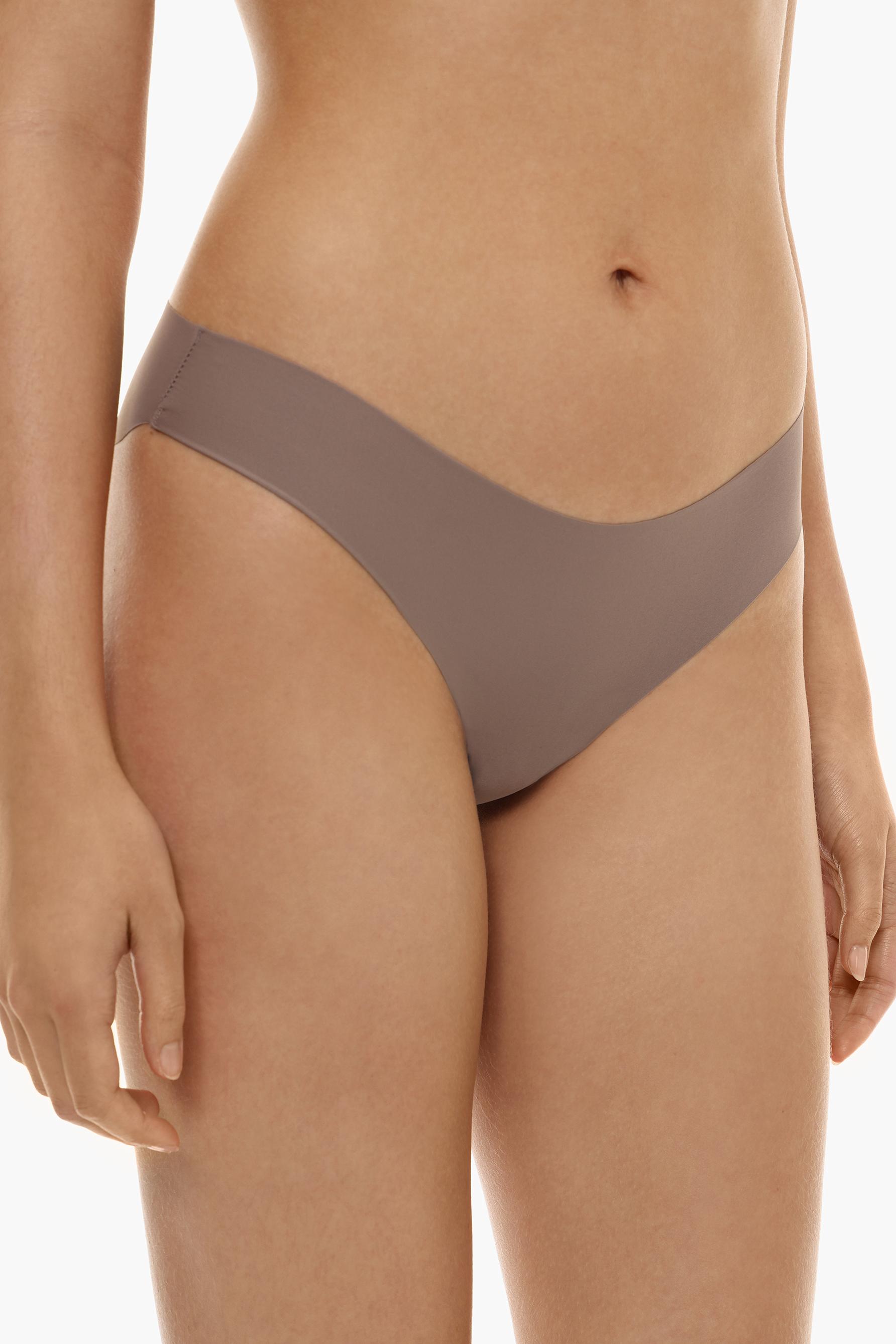 Pack of 3 classic microfibre briefs — DARK BROWN