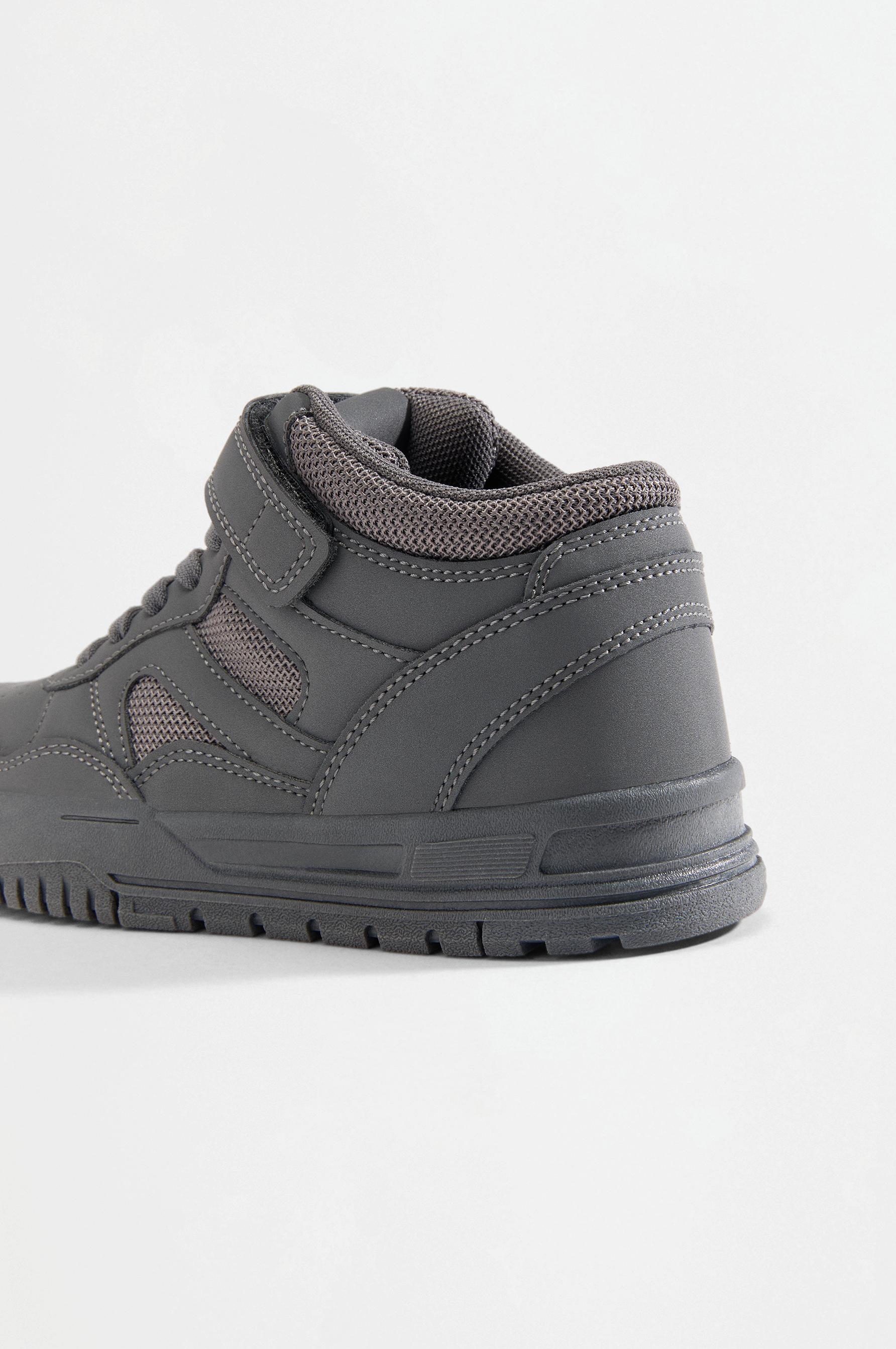 Monochrome high-top sneakers — GREY