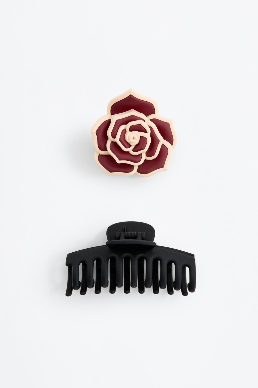 2-pack of contrast hair clips