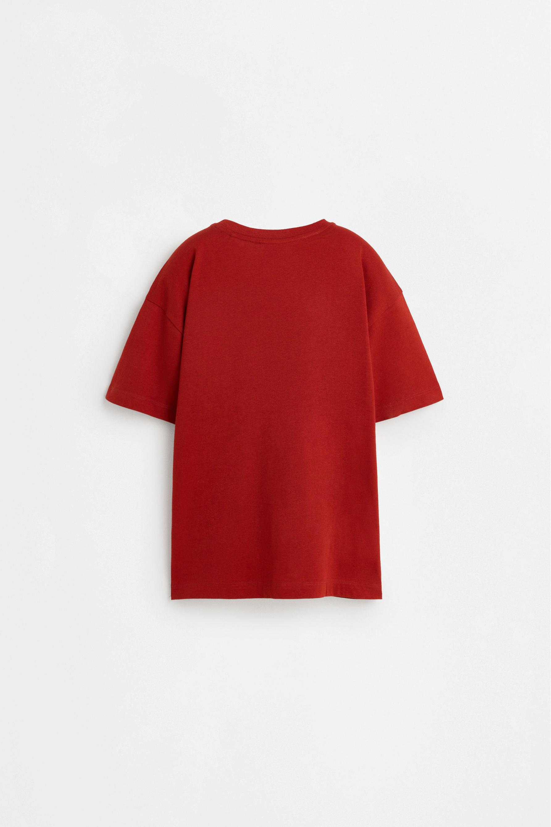 Printed T-shirt — DARK PINK