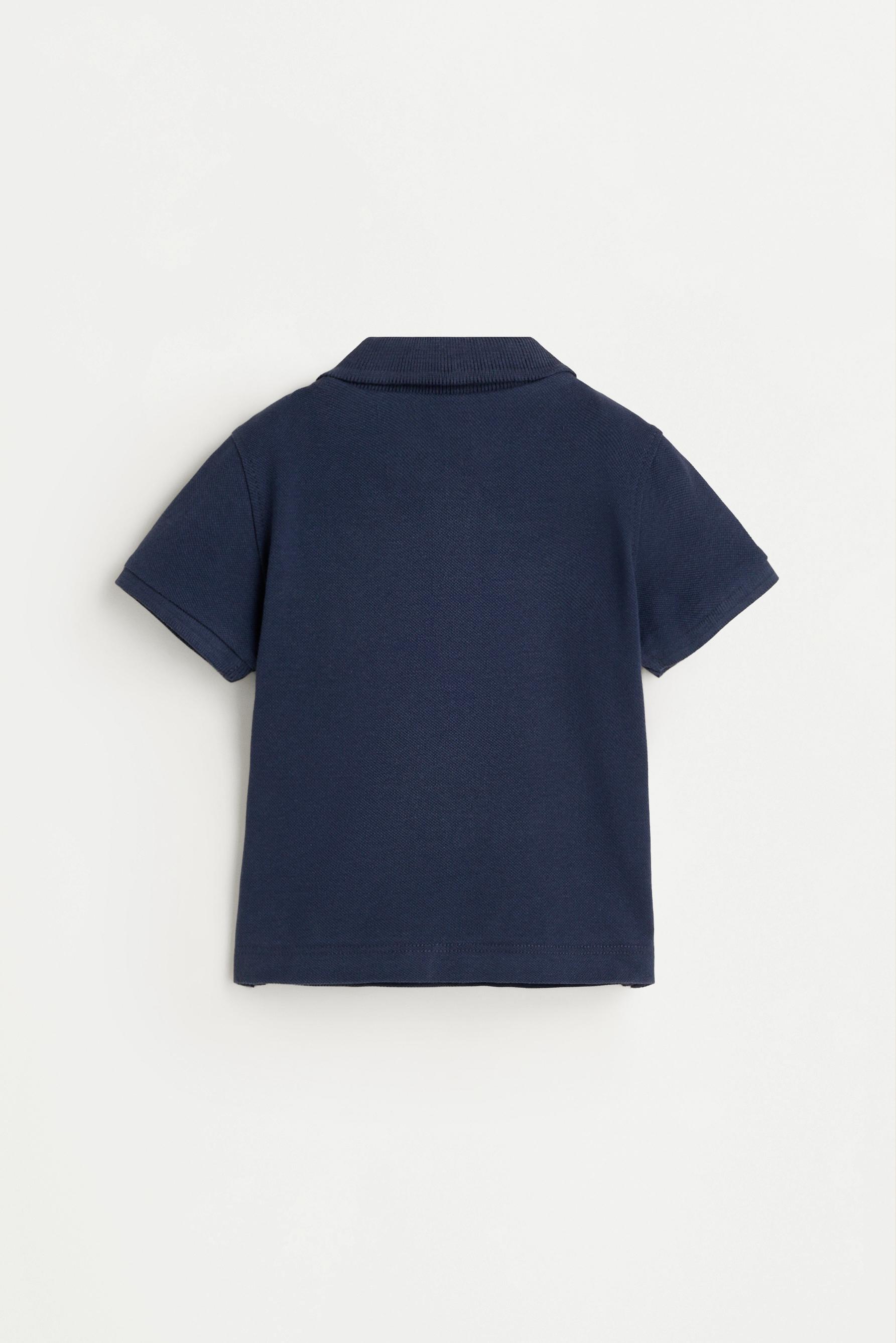 2-pack of plain polo shirts — NAVY