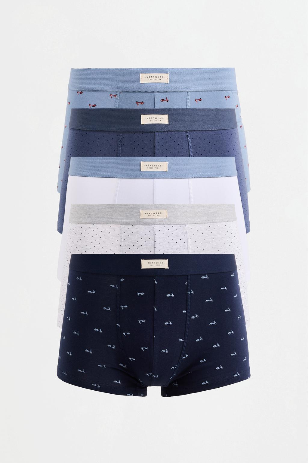 Pack of 5 contrast boxer briefs