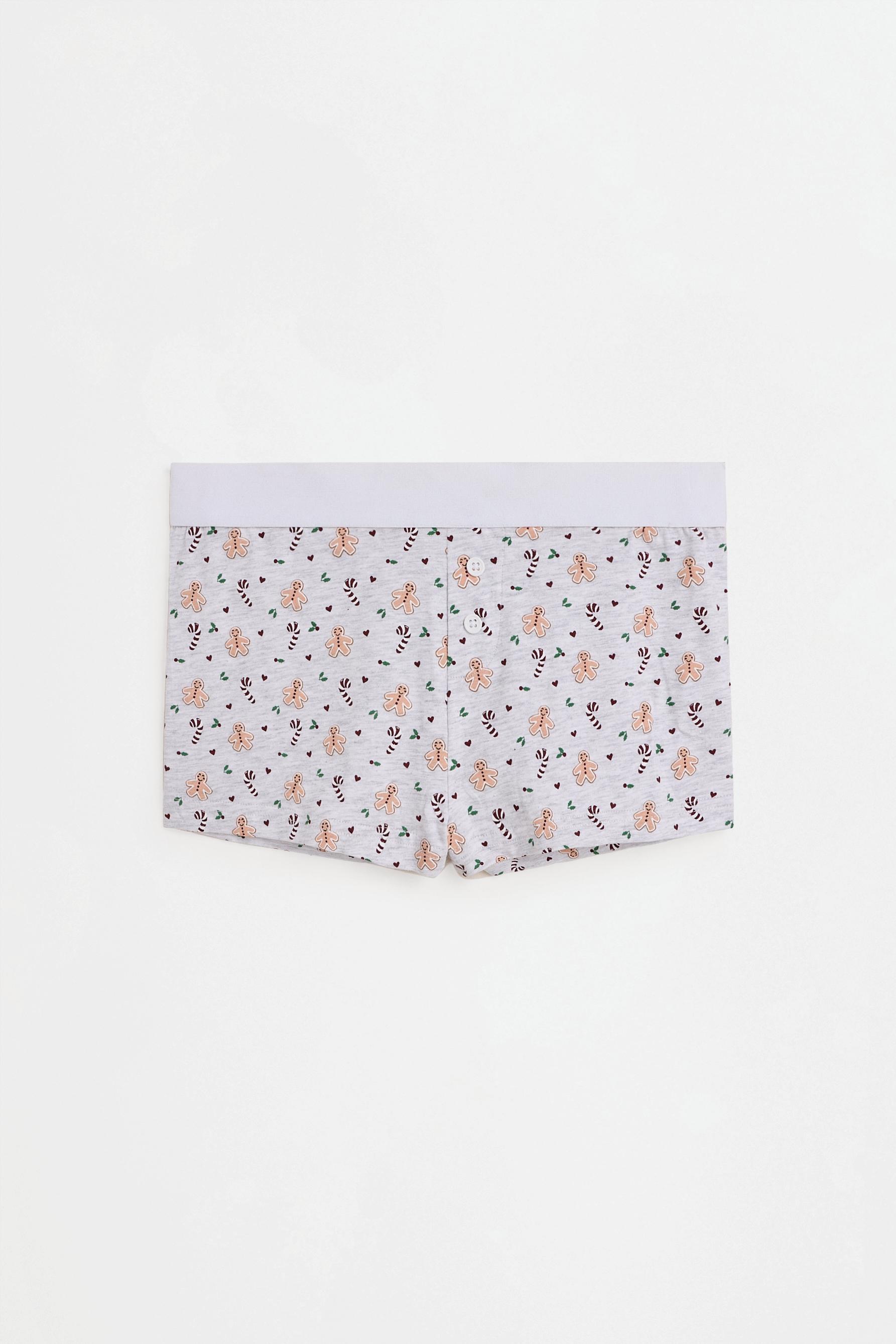 Short bóxer estampado