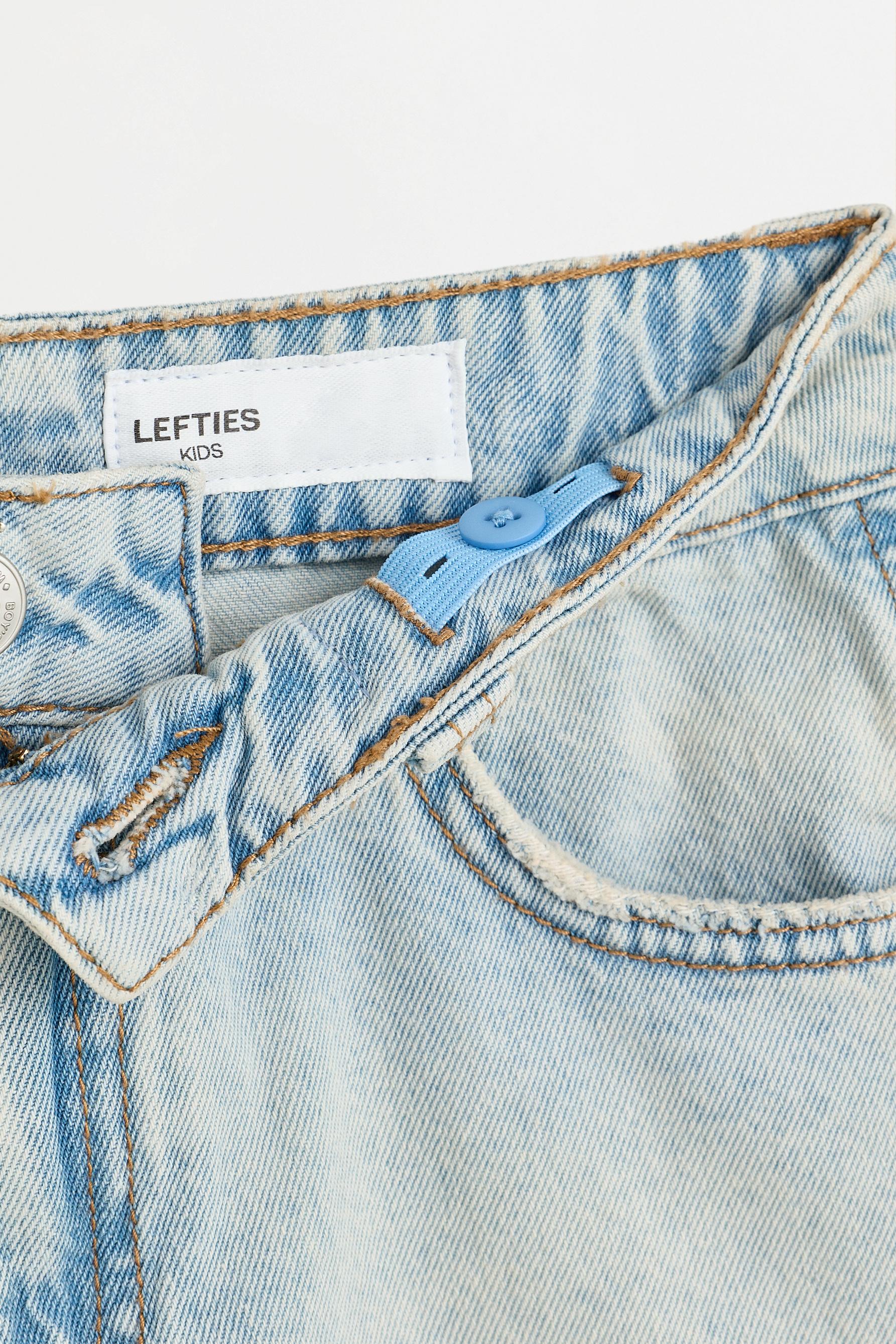 Relaxed fit denim Bermuda shorts — SKY BLUE