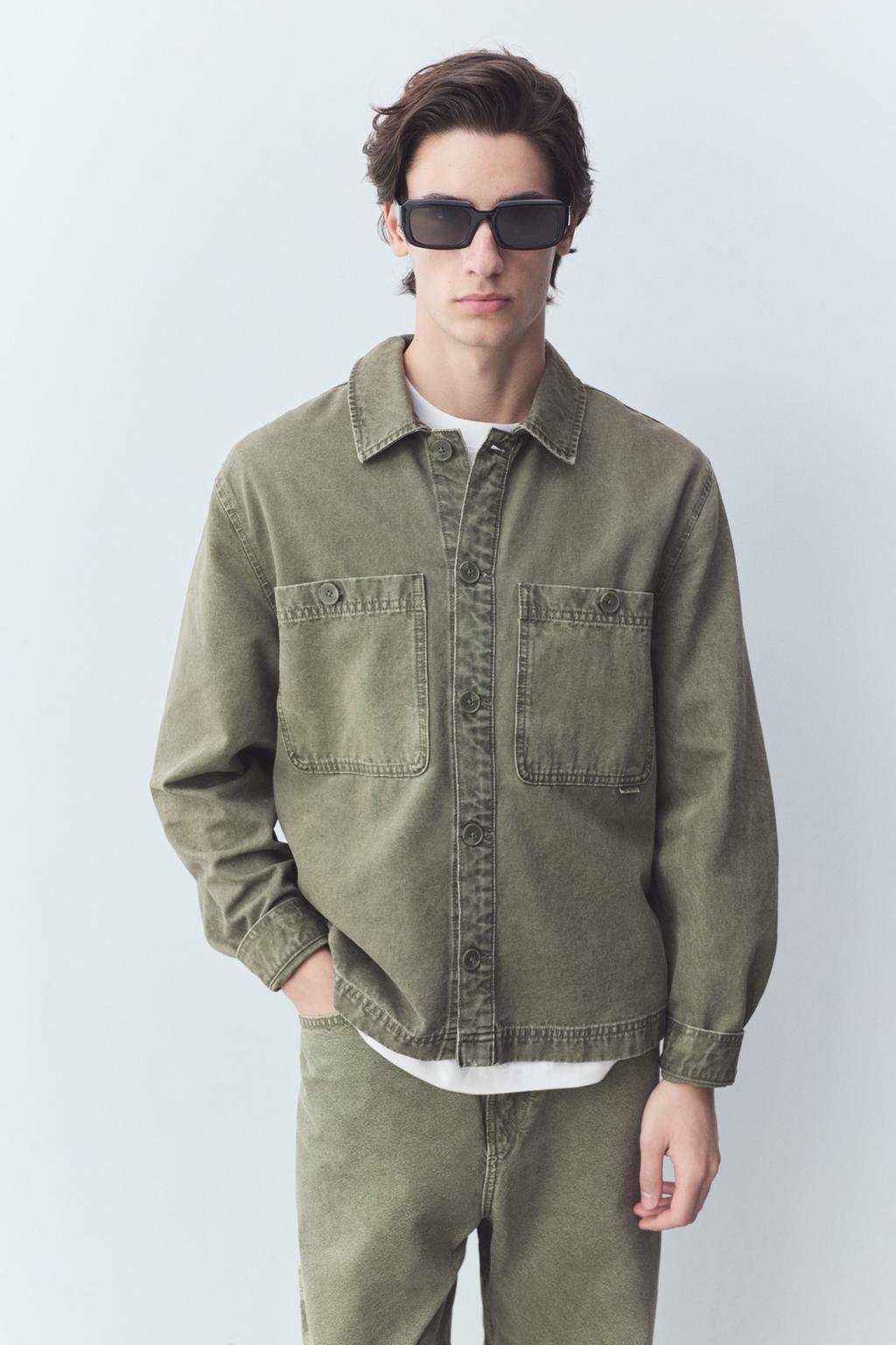 Sobrecamisa denim bolsillos