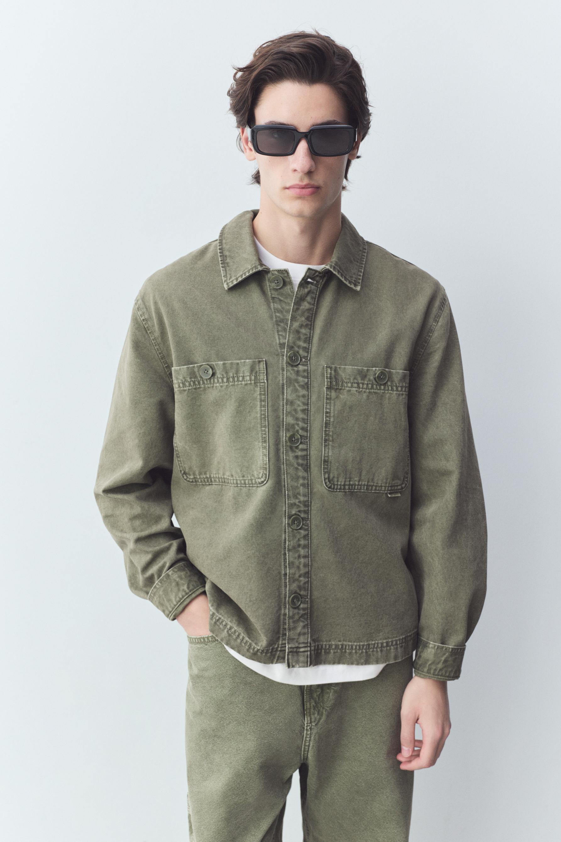 Sobrecamisa denim bolsillos