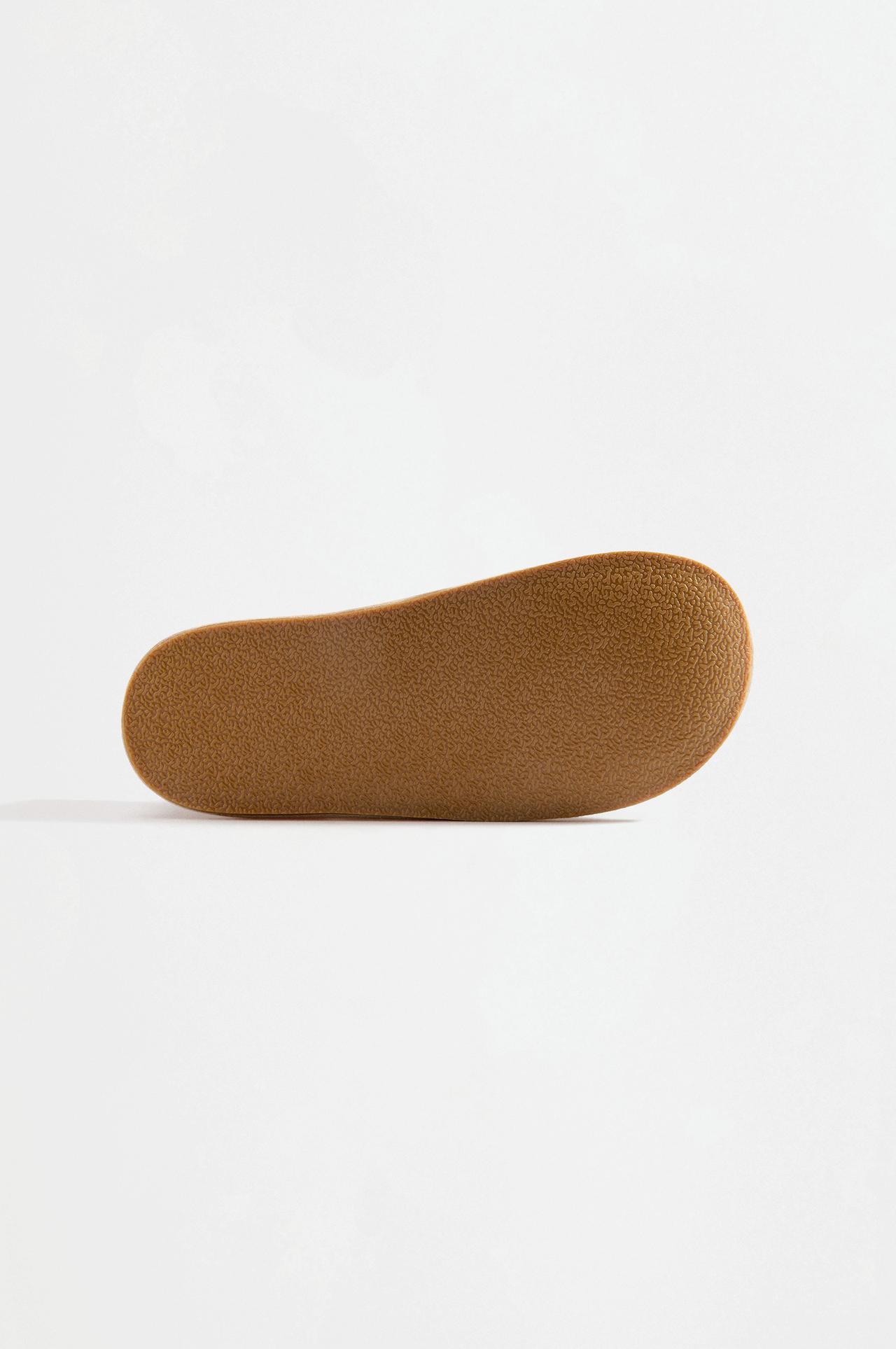 Barefoot Mary Jane ballet flats — BROWN