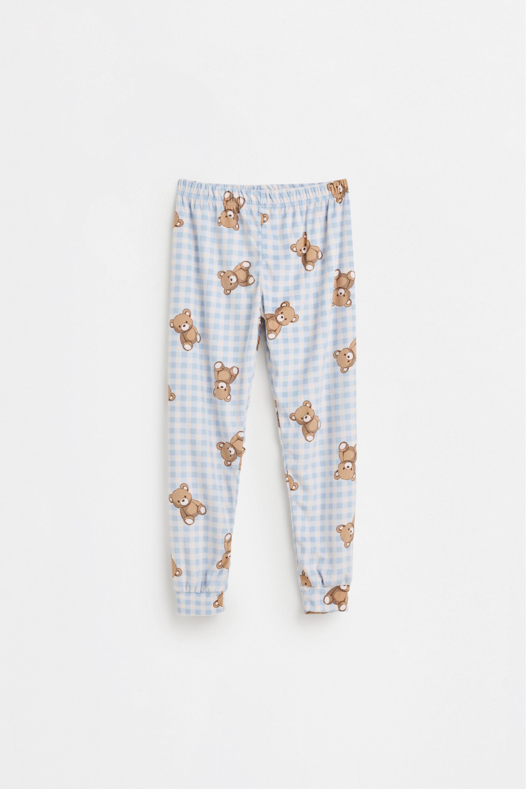 Velvet-feel star pyjamas — PALE BLUE