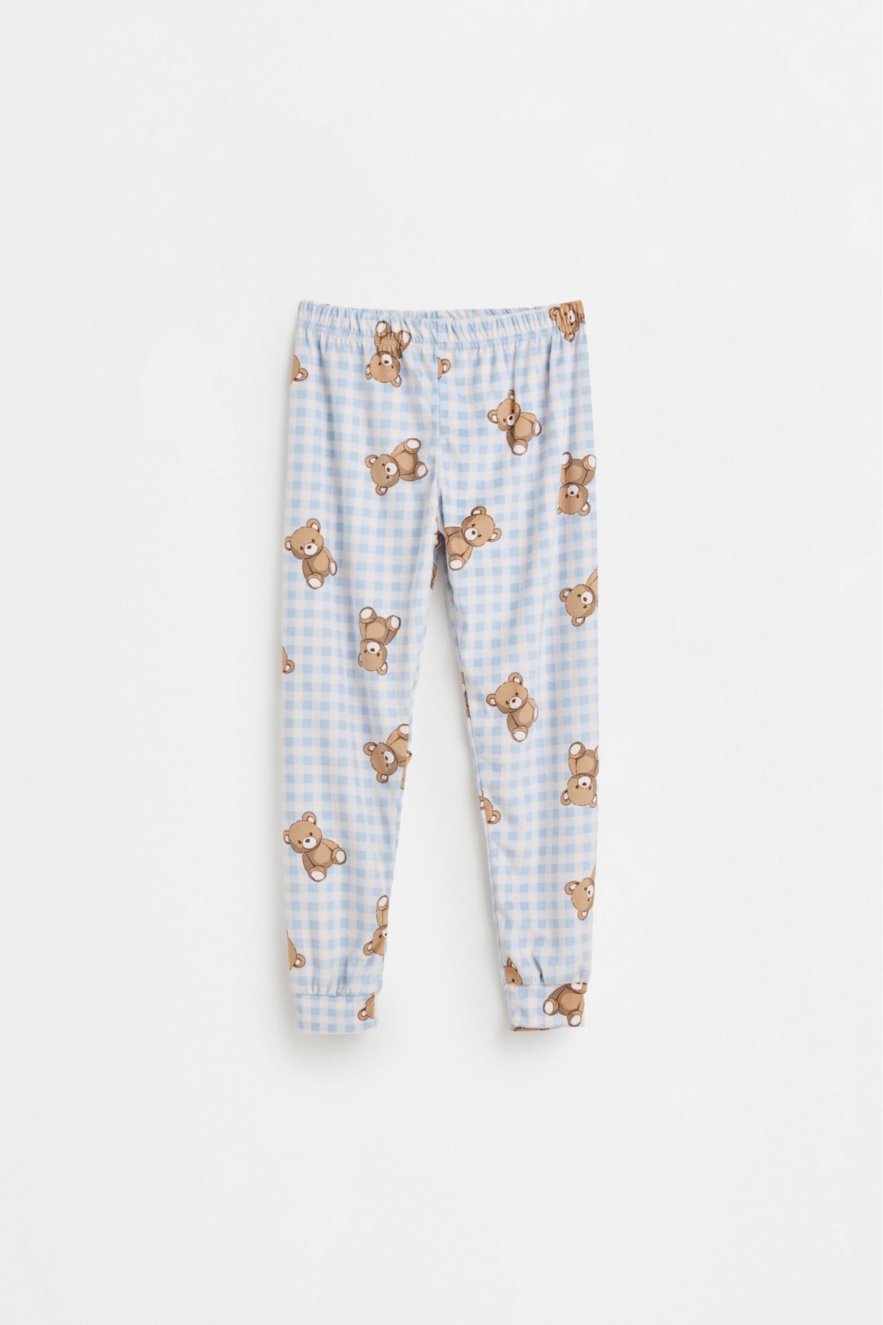 Velvet-feel star pyjamas — PALE BLUE