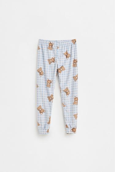 Velvet-feel star pyjamas — PALE BLUE 5