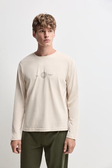 Long printed pajamas — SAND 2