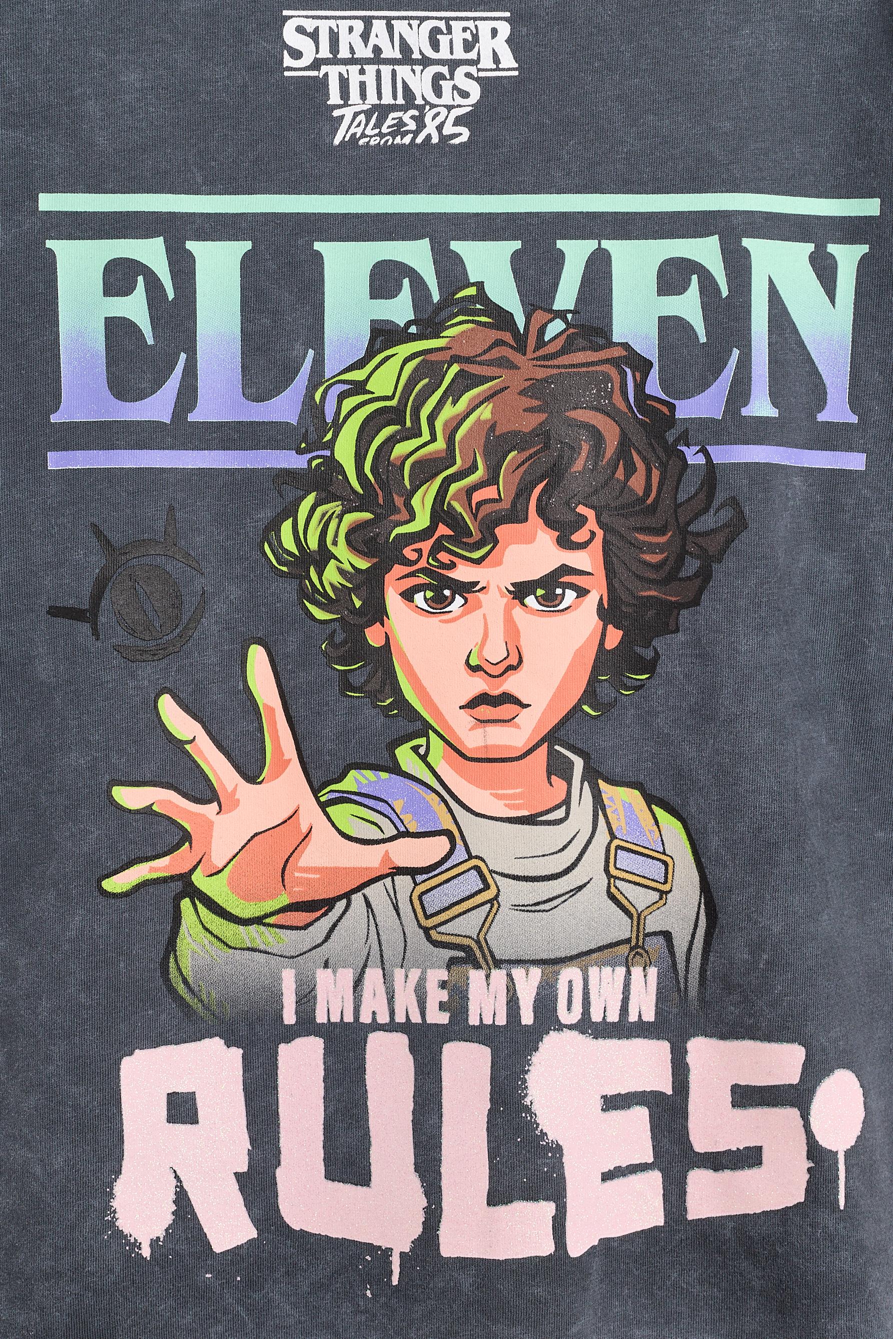 Stranger Things™/© Netflix back maxiprint T-shirt — ANTHRACITE GREY