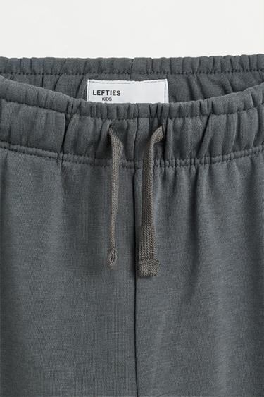 Jogger plush Bermuda shorts — DARK ANTHRACITE GREY 3