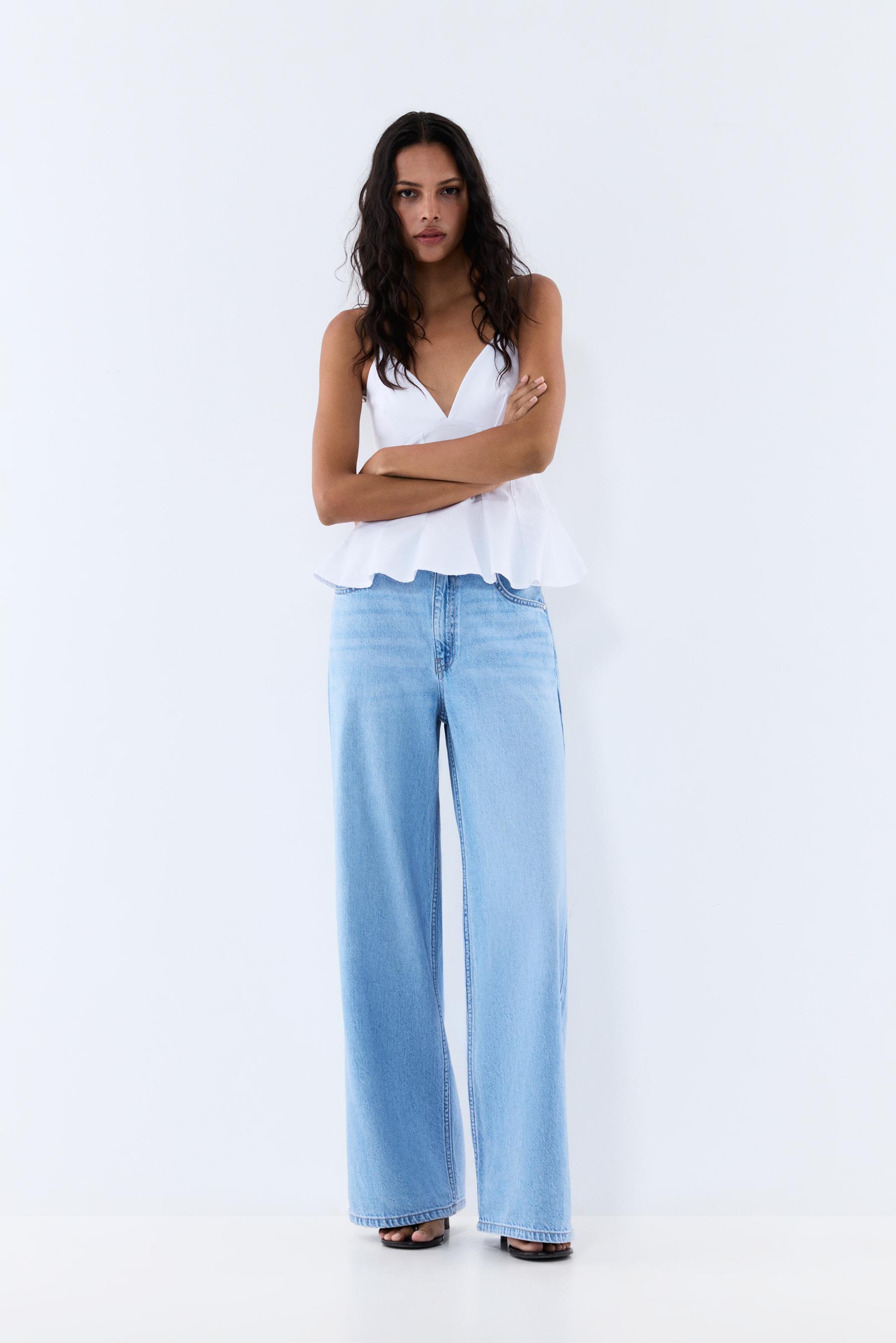 Wide-leg jeans — FADED NAVY