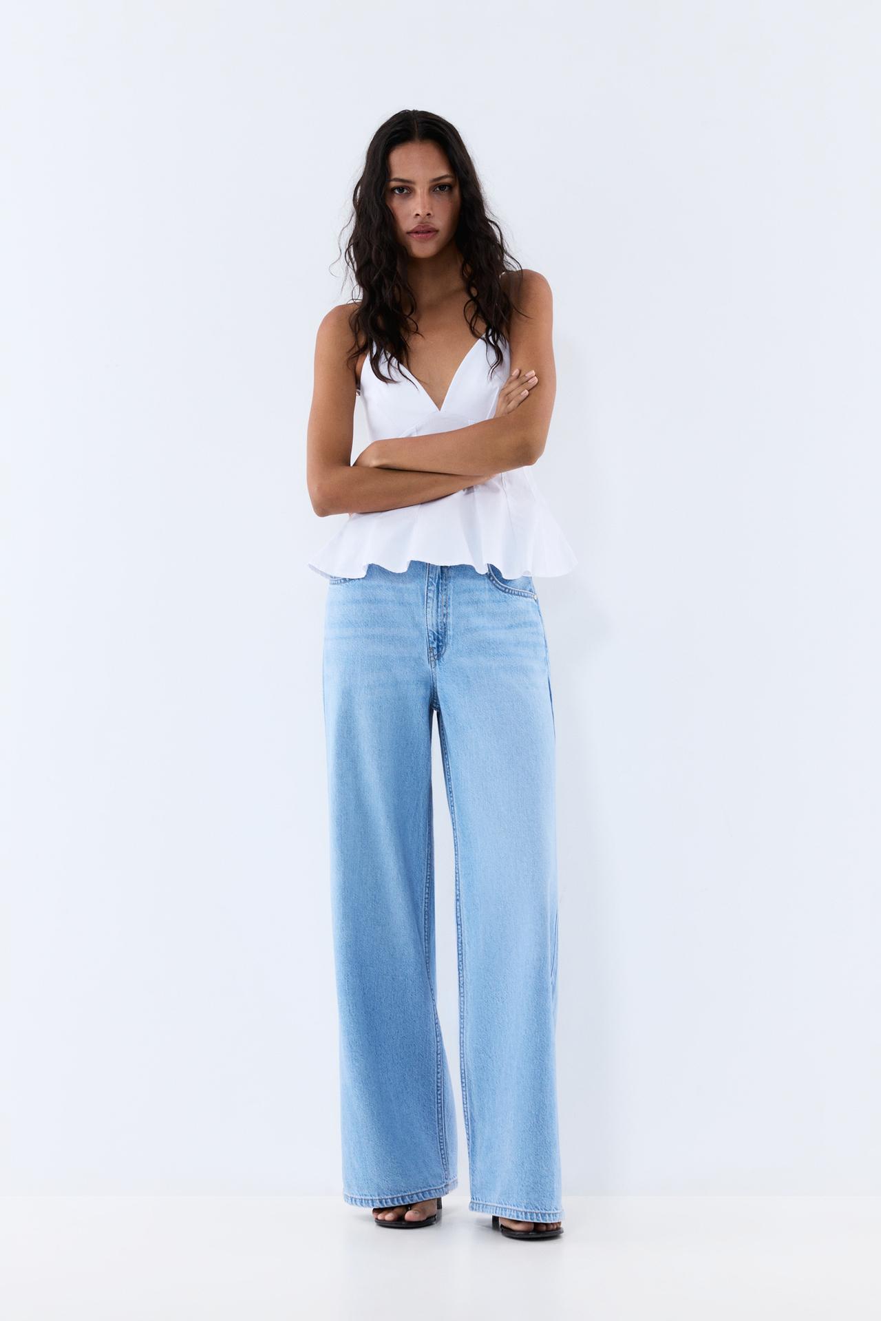 Wide-leg jeans — FADED NAVY