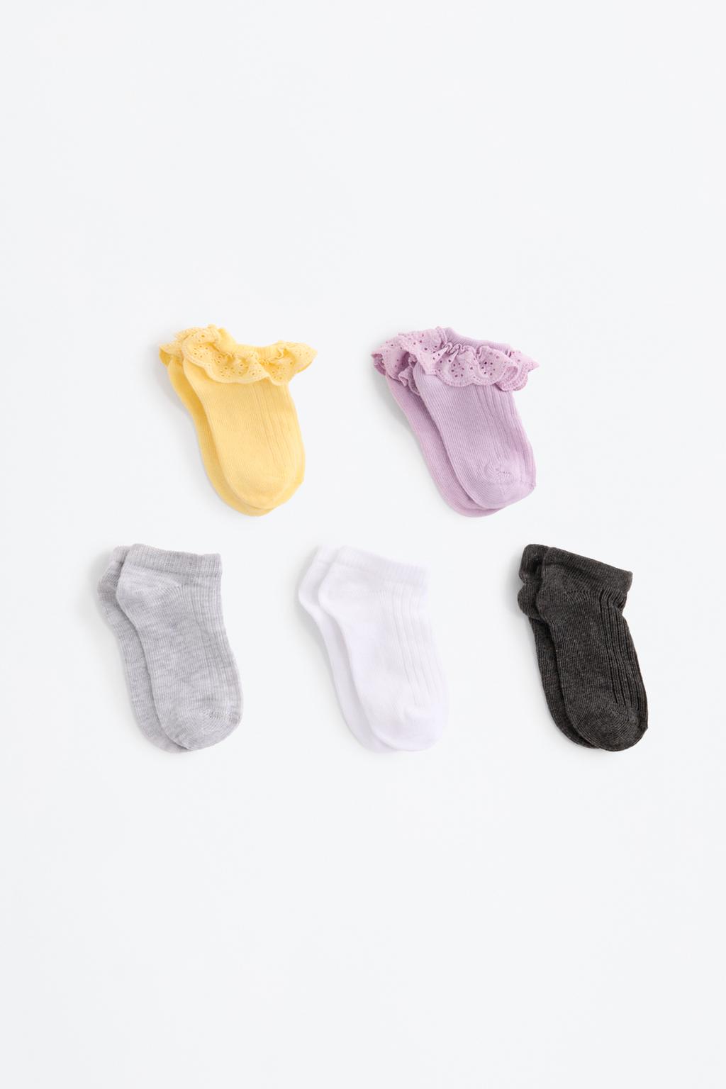 Pack 5 calcetines puntilla