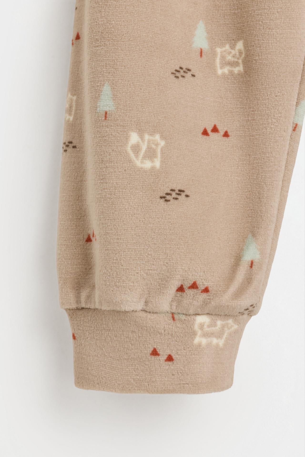 Printed velvety pyjamas — OCHRE