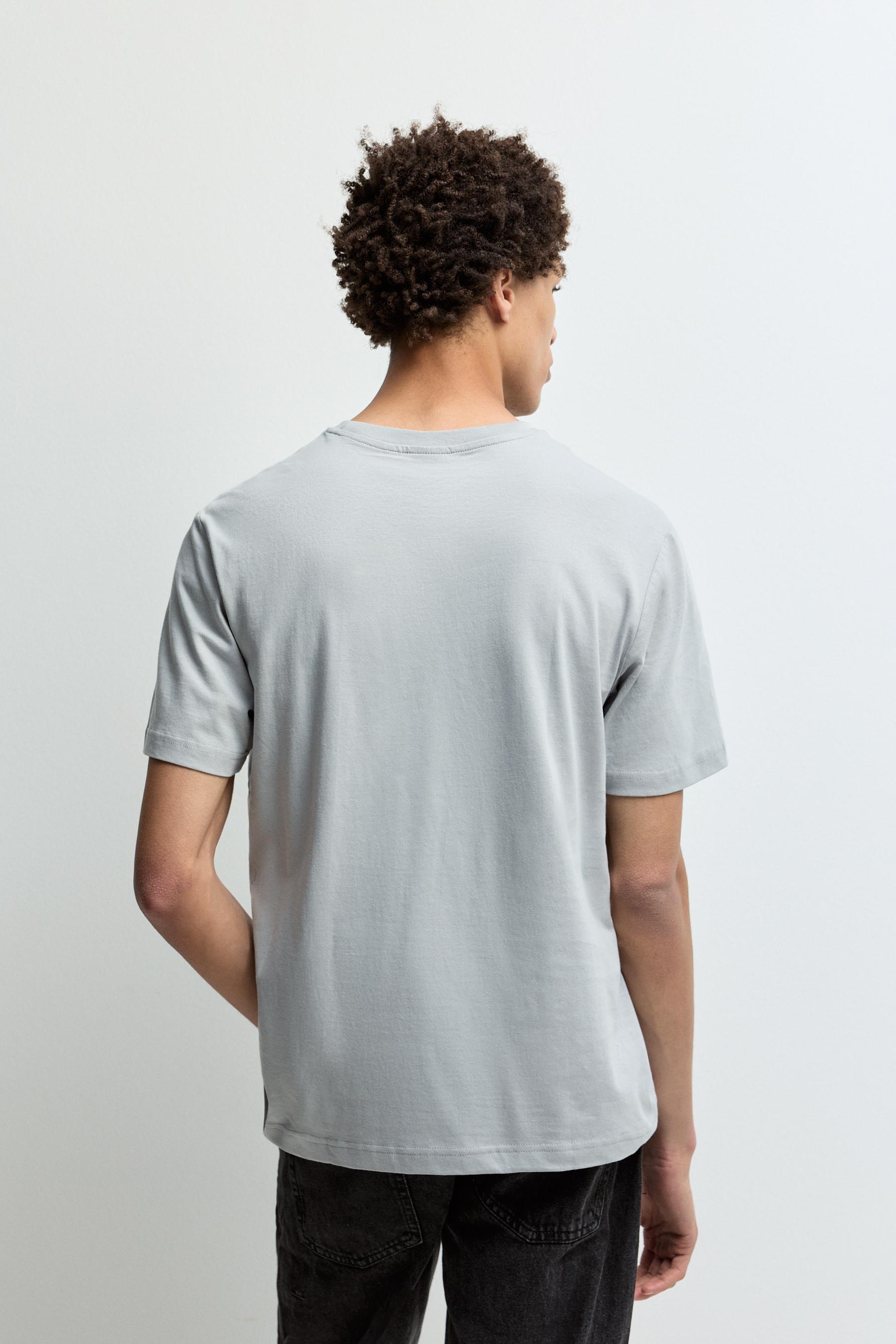Printed T-shirt — STEEL