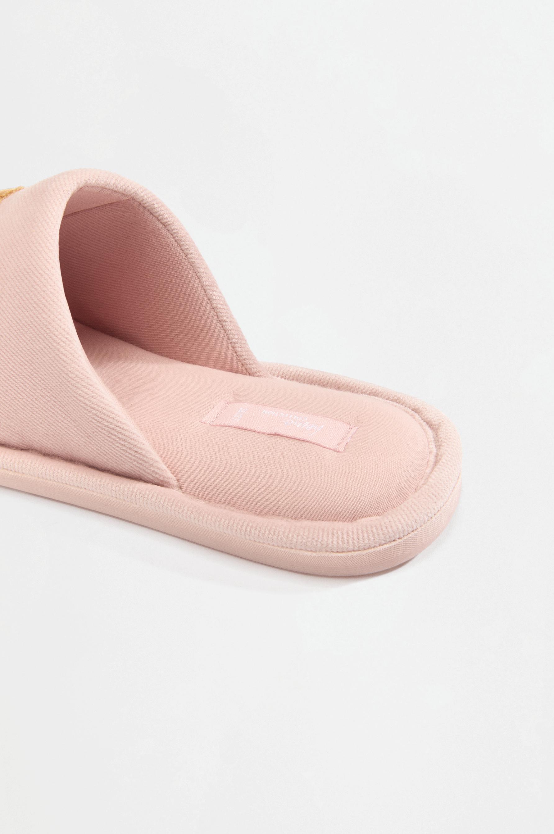 Print house slippers — PINK