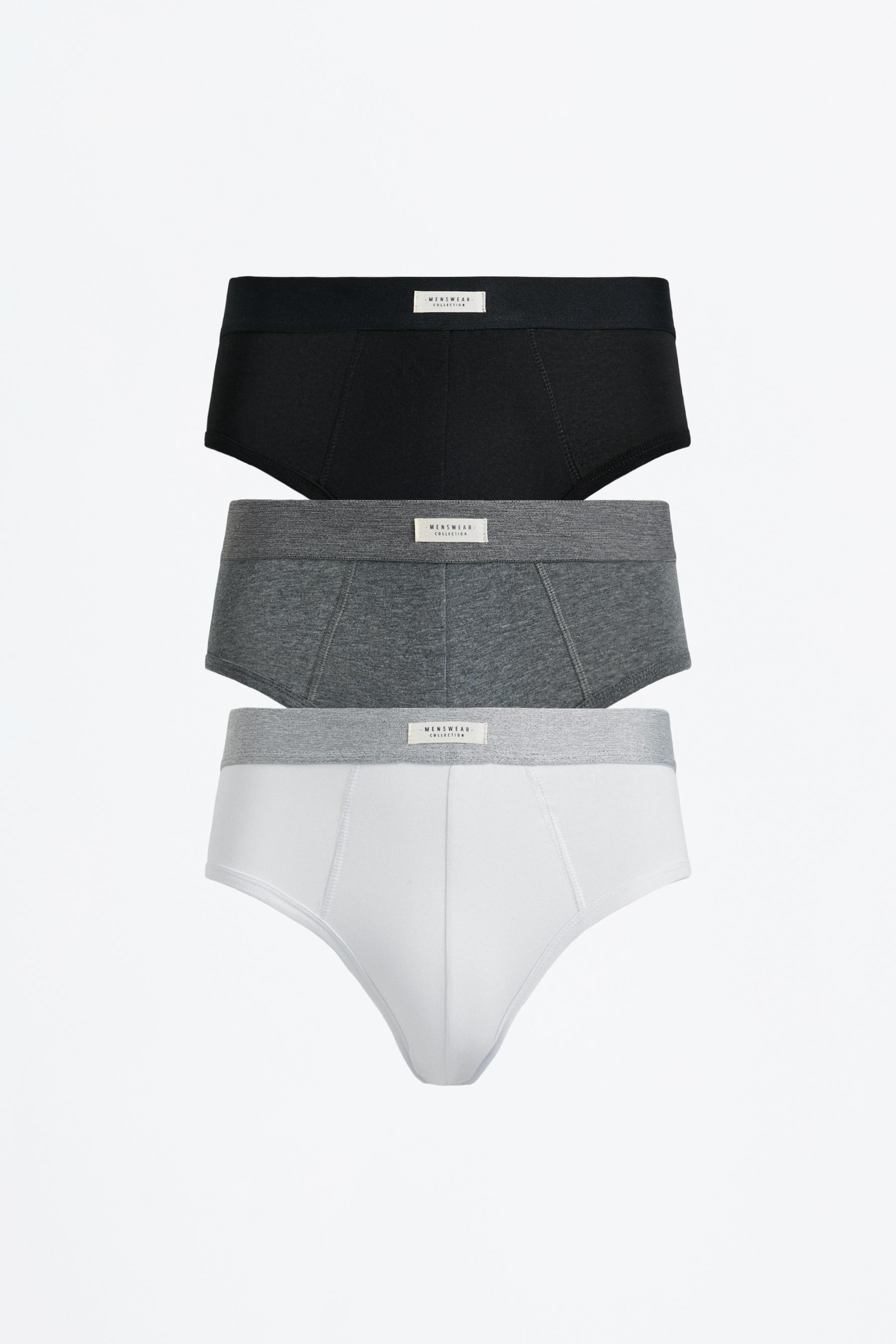 Briefs (3-Pack) — GREY
